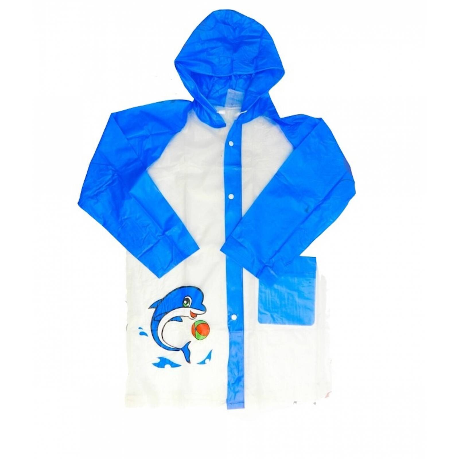 Impermeable Capa con Capucha Infantil para Lluvias Rompevientos  - Azul marino,  - G