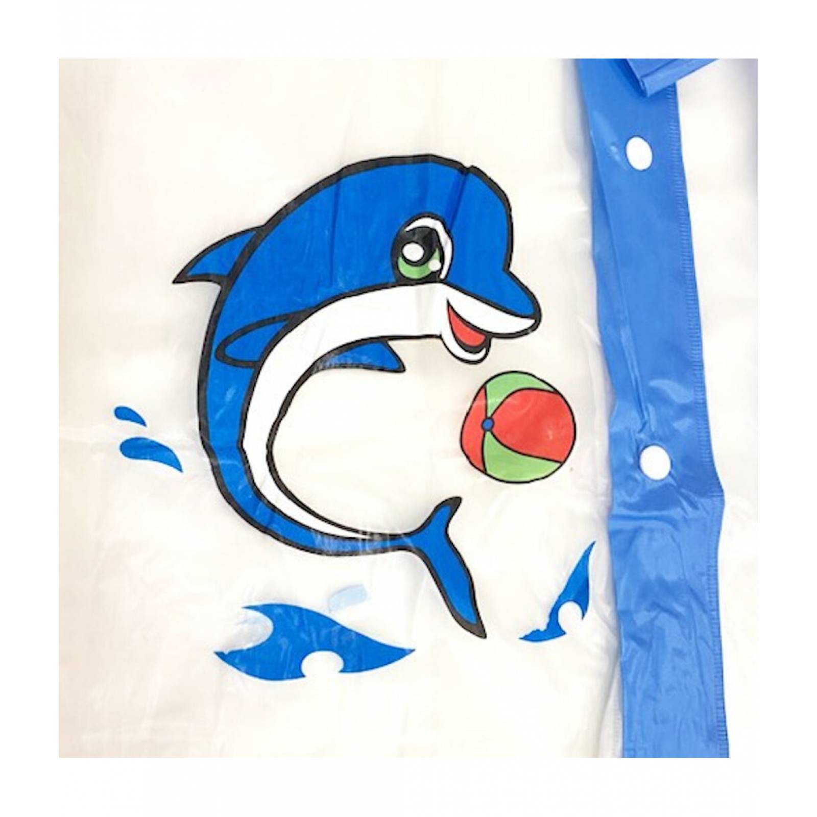 Impermeable Capa con Capucha Infantil para Lluvias Rompevientos  - Azul marino,  - G