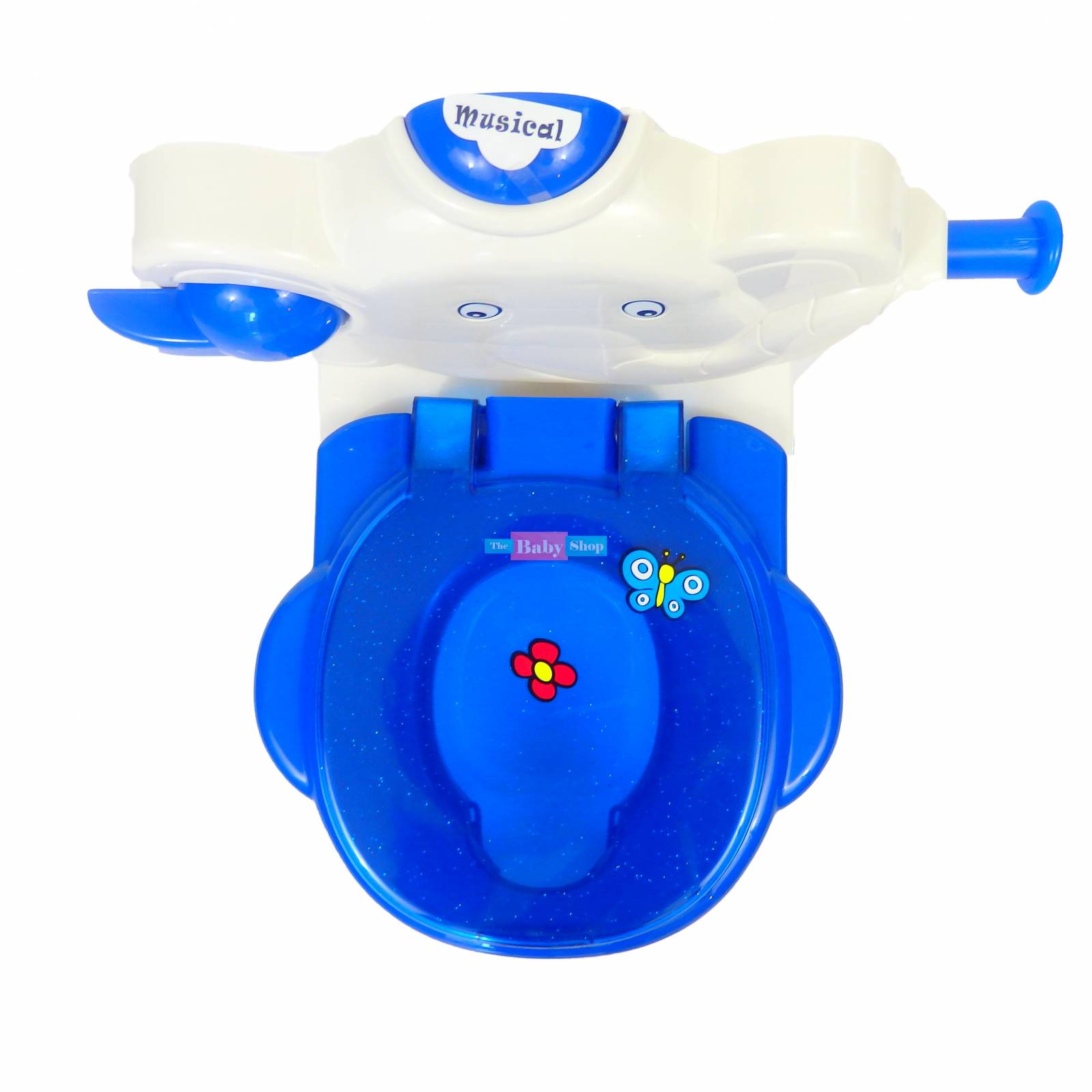 Baño Entrenador Musical para Niño Niña Dispensador de Papel  - Azul