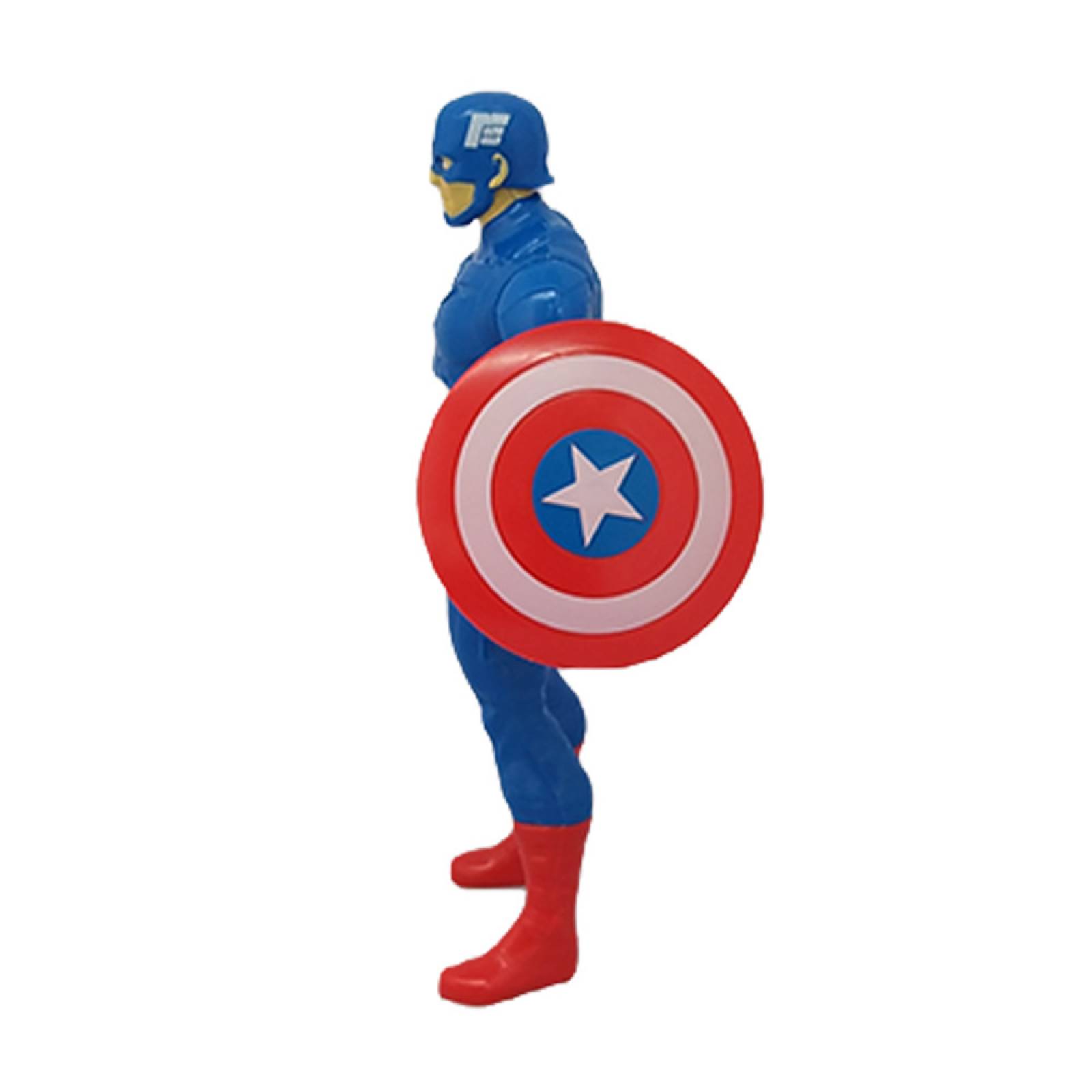 Figura de Acción Capitan America con Escudo 22cm Articulado - Azul
