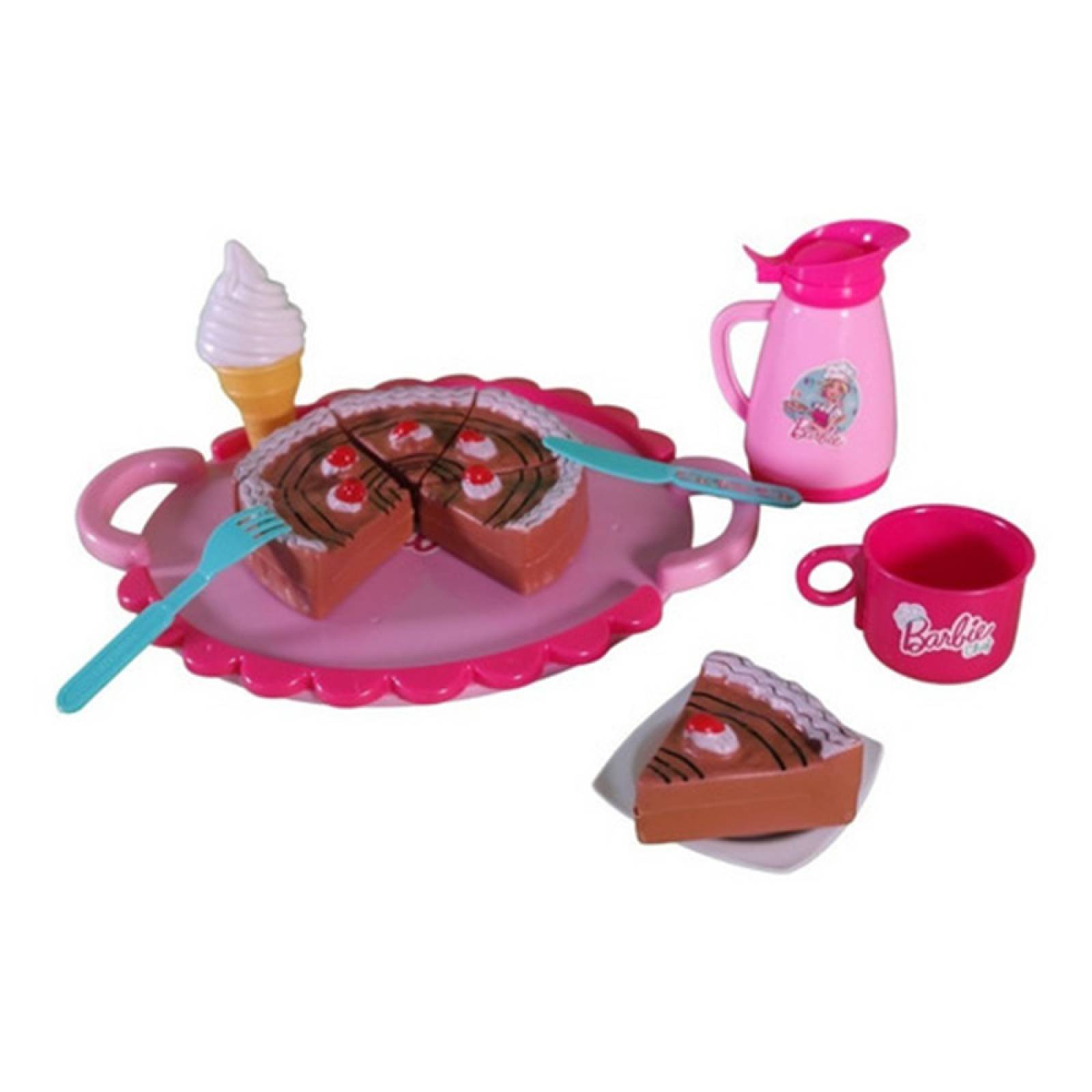 Set Juego de Té Infantil Juguete Pastel Tetera Utensilios  - Rosa