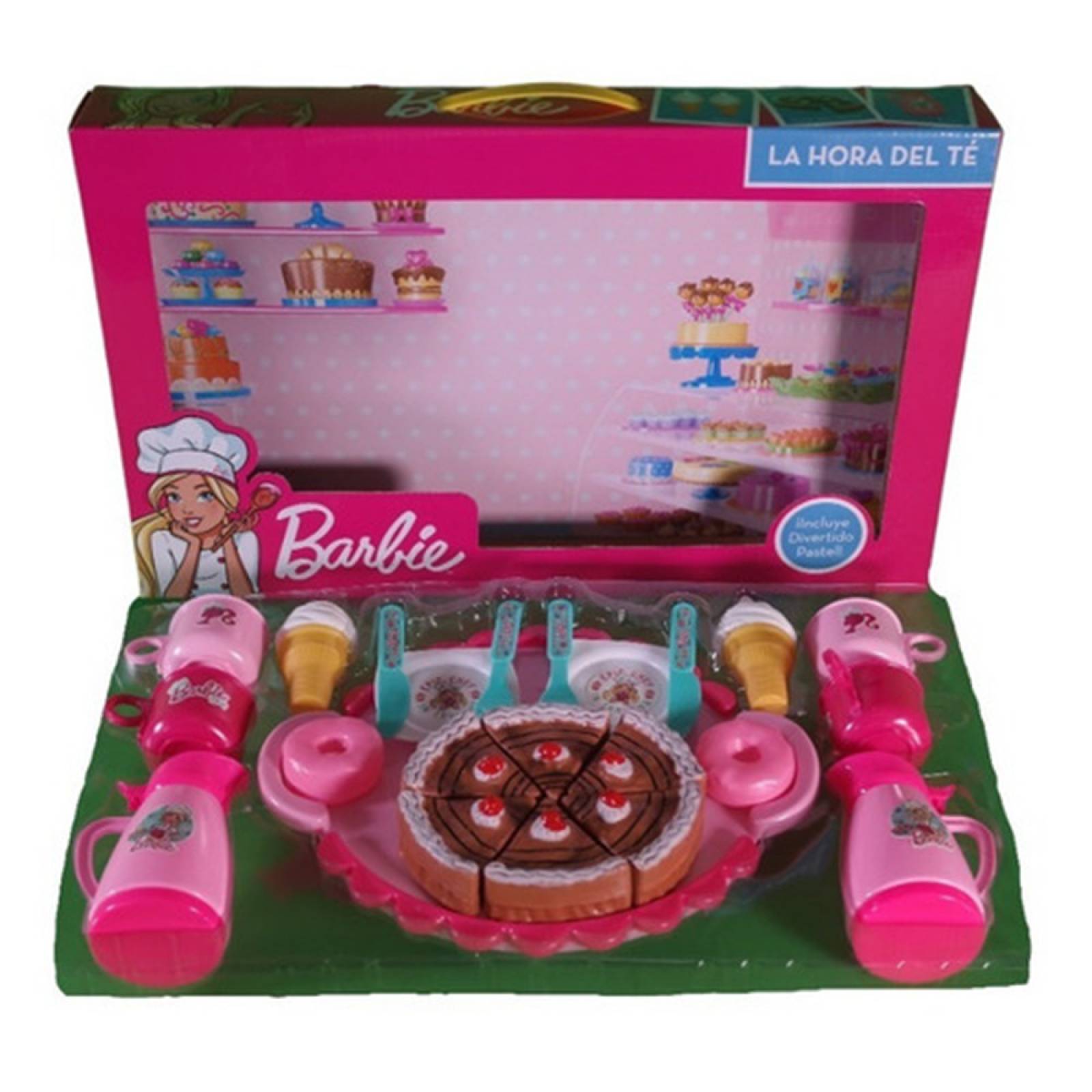 Set Juego de Té Infantil Juguete Pastel Tetera Utensilios  - Rosa