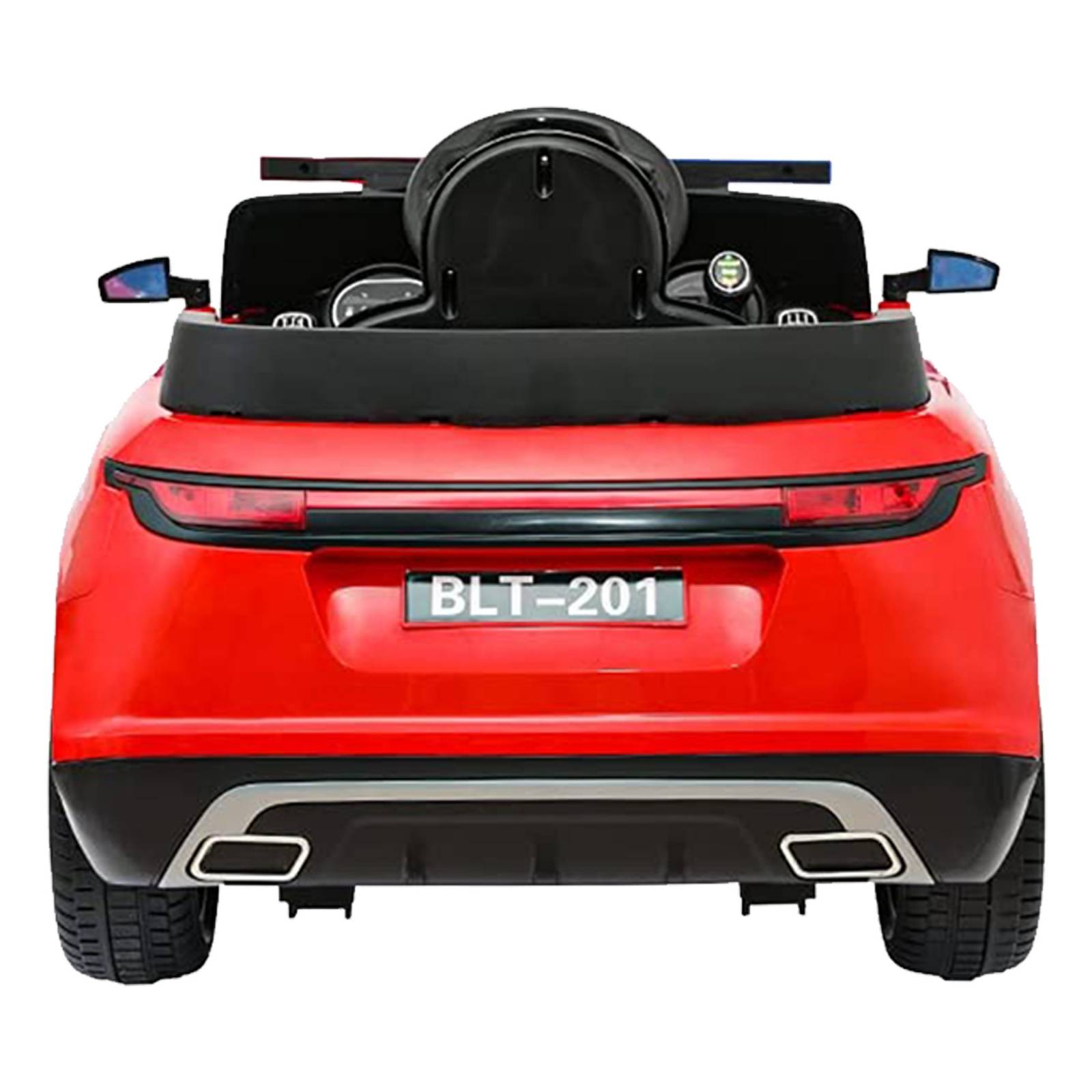 Carro Electrico Montable Policia RC 5km/h USB Luz  - Rojo