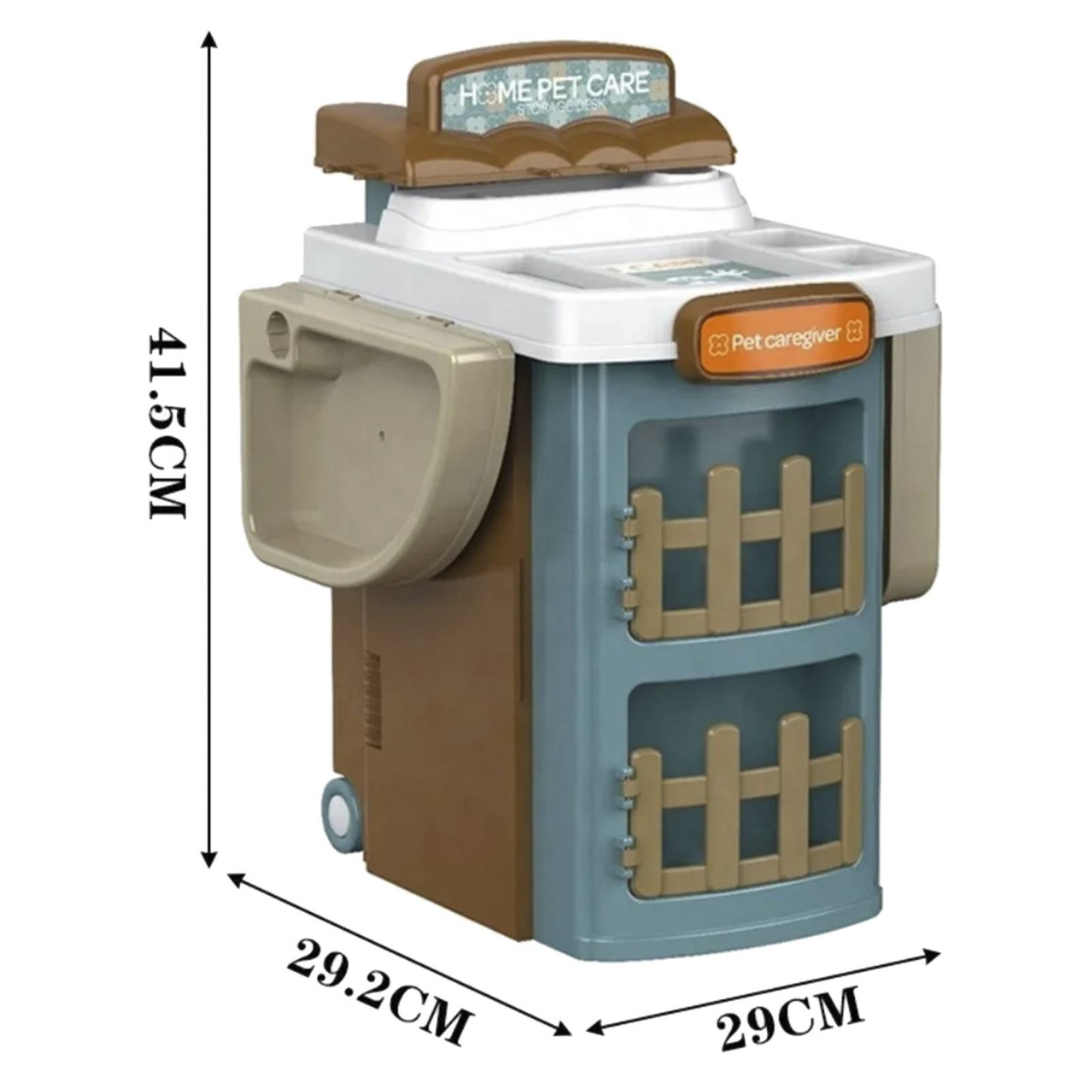 Set Veterinaria Maletín de Juguete 2en1 con Manija Ruedas  - Veterinario