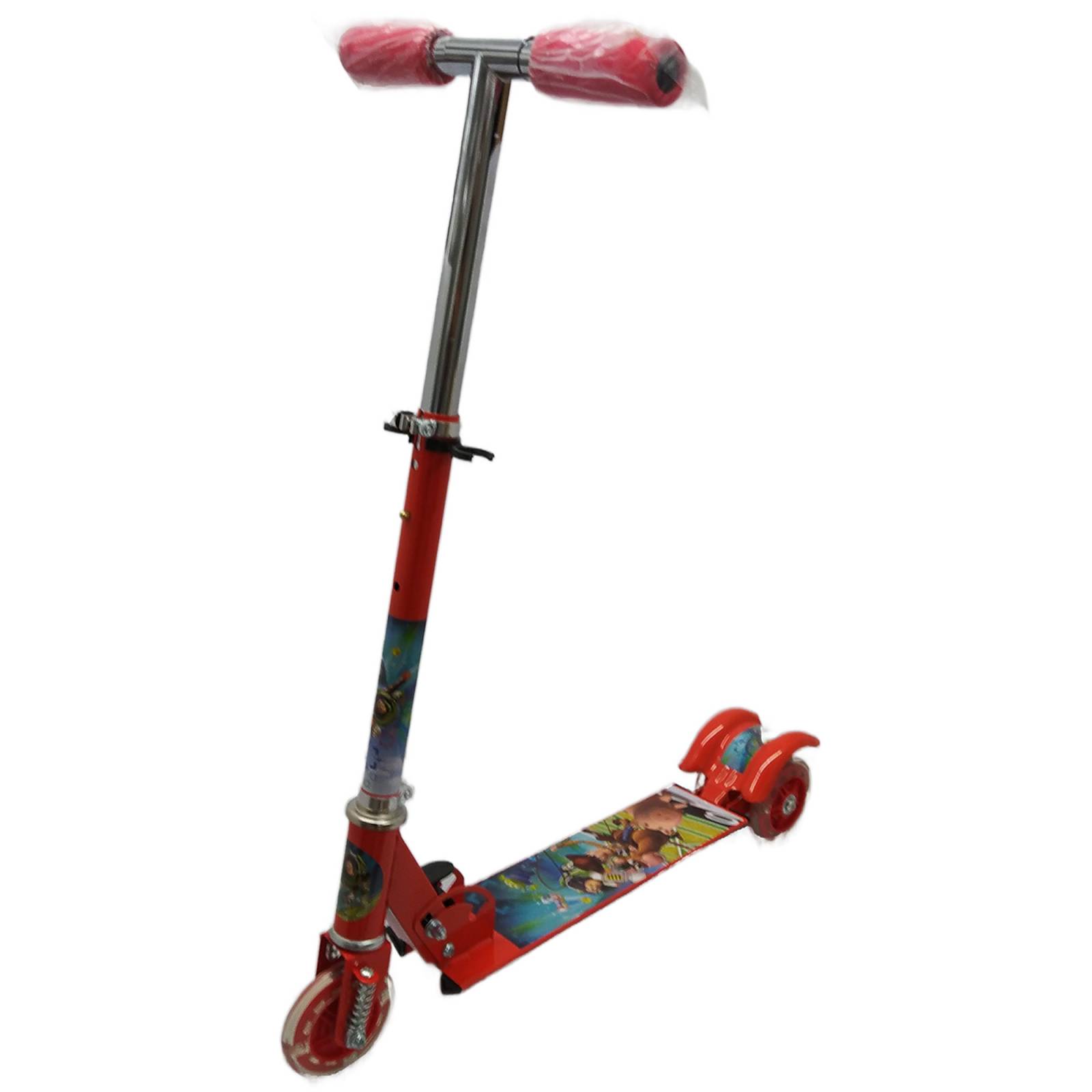 Scooter Patin del Diablo Toy Story 3 Ruedas con Luz  - Rojo.