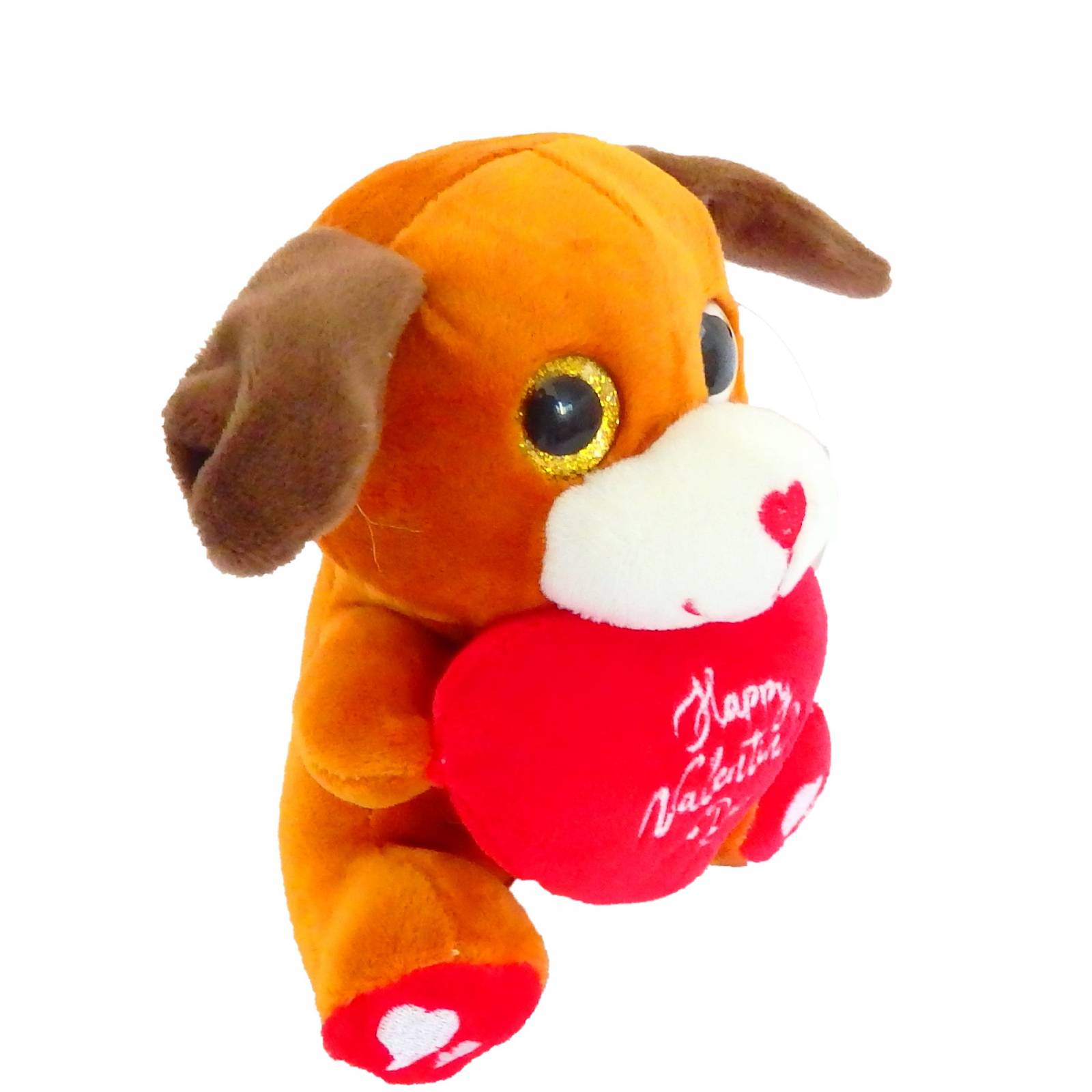 Peluche Chango con corazon San Valentín 14 Febrero 15cm  - Perro