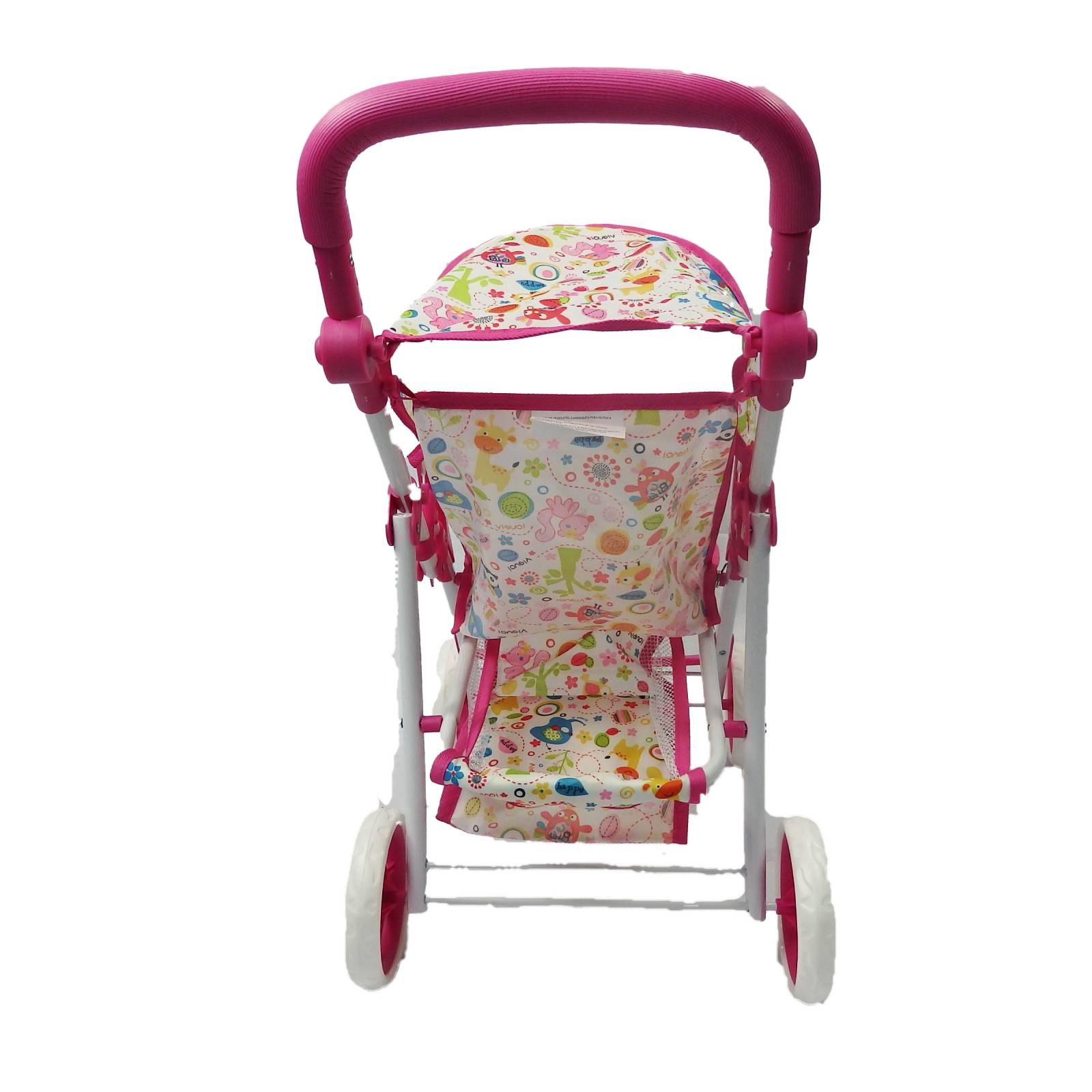 Carriola para Muñeca con Charola 4 llantas y toldo