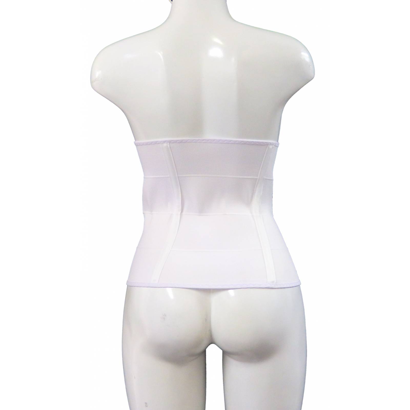 Faja Postparto Operatorio Cinturilla Post Cesarea y Moldeadora - XG, - Faja Larga Blanca con tela Normal