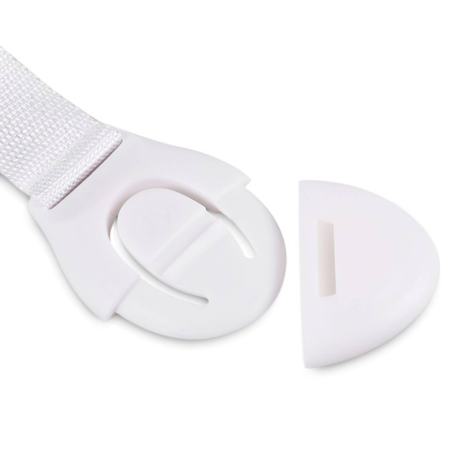 Set de 10 Seguros para Cajones Puertas Gabinete Armario  - Blanco