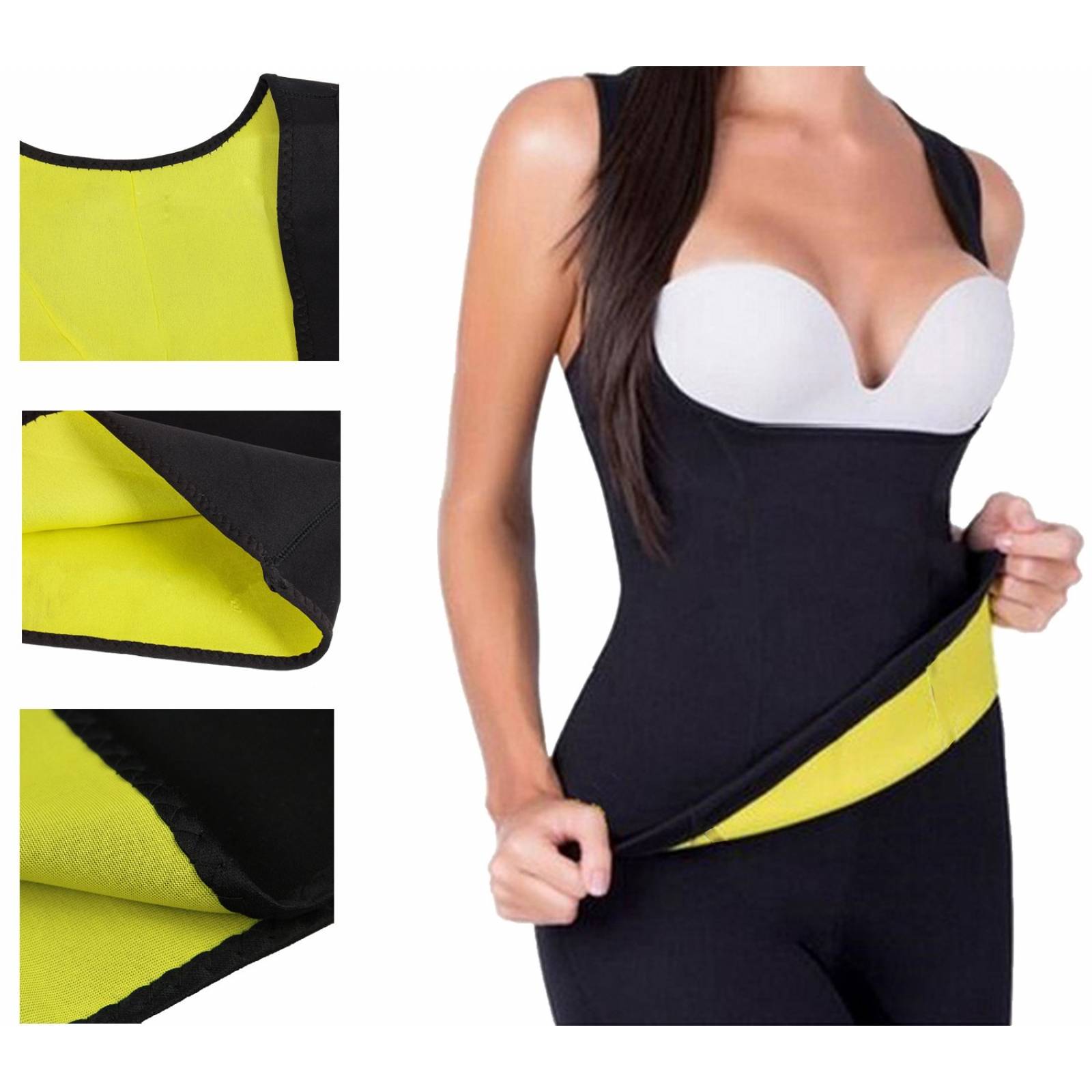 Faja Chaleco para Mujer Neopreno Cinturilla Reductora  - XG