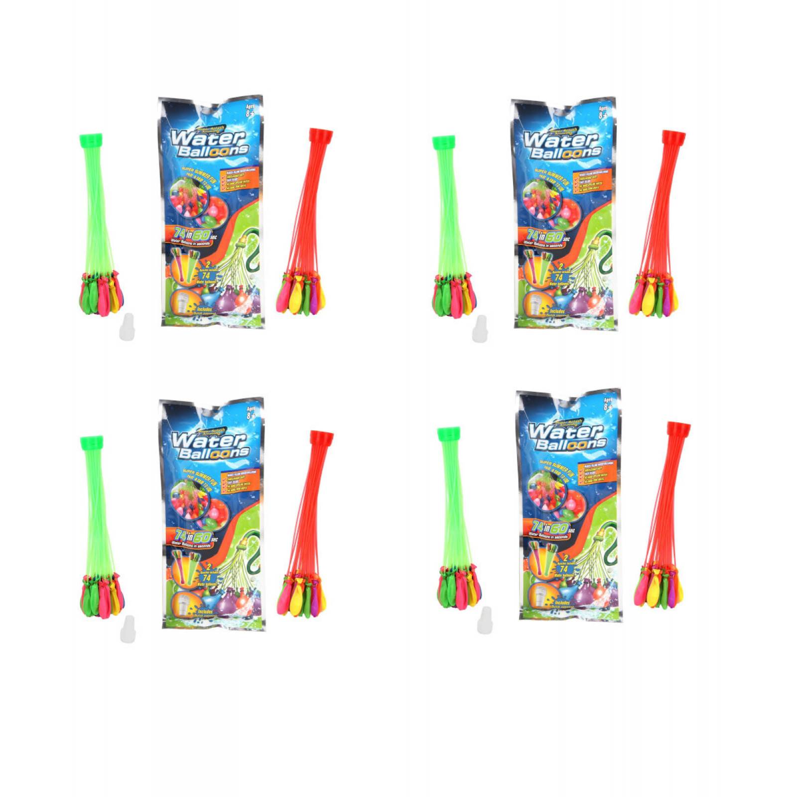 Globos de Agua 296 Piezas para Niños Fiestas Juego Jardin Playa Adaptador Manguera