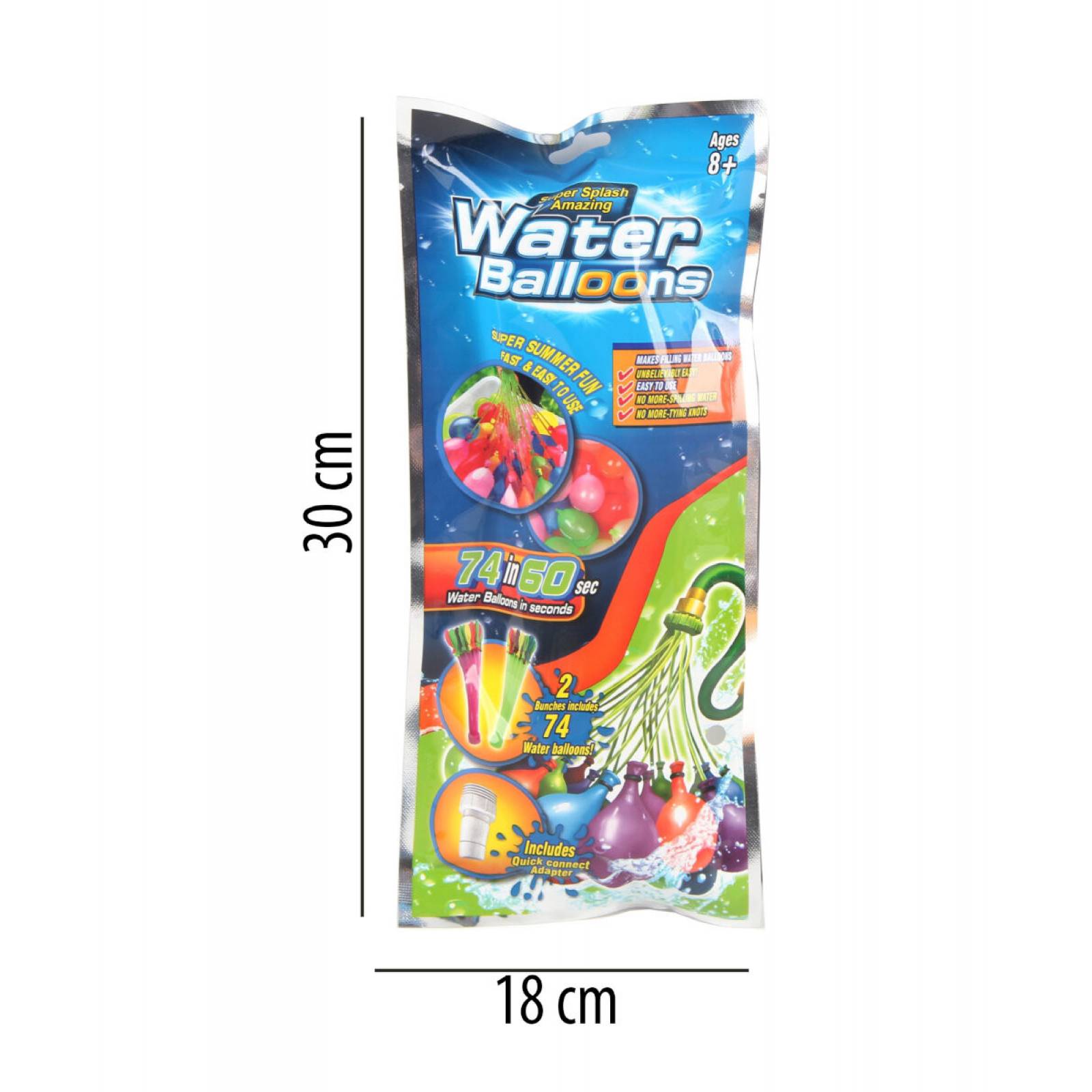 Globos de Agua 296 Piezas para Niños Fiestas Juego Jardin Playa Adaptador Manguera