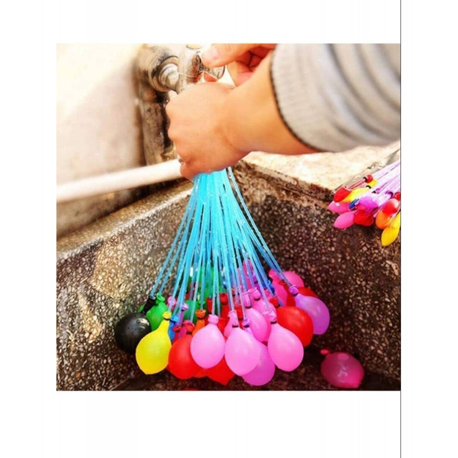 Globos de Agua 592 Piezas para Niños Fiestas Juego Jardin Playa Adaptador Manguera