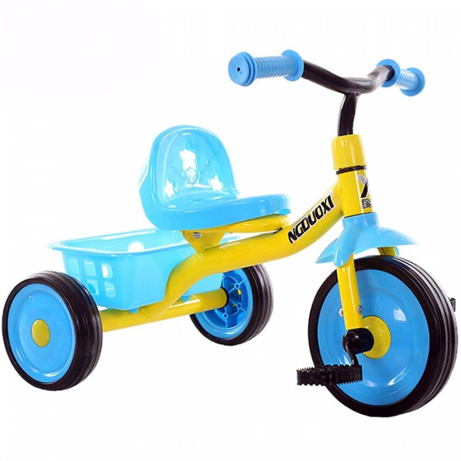 Triciclo para Niños 2 a 4 años con Canasto Altura 43 cm - Azul