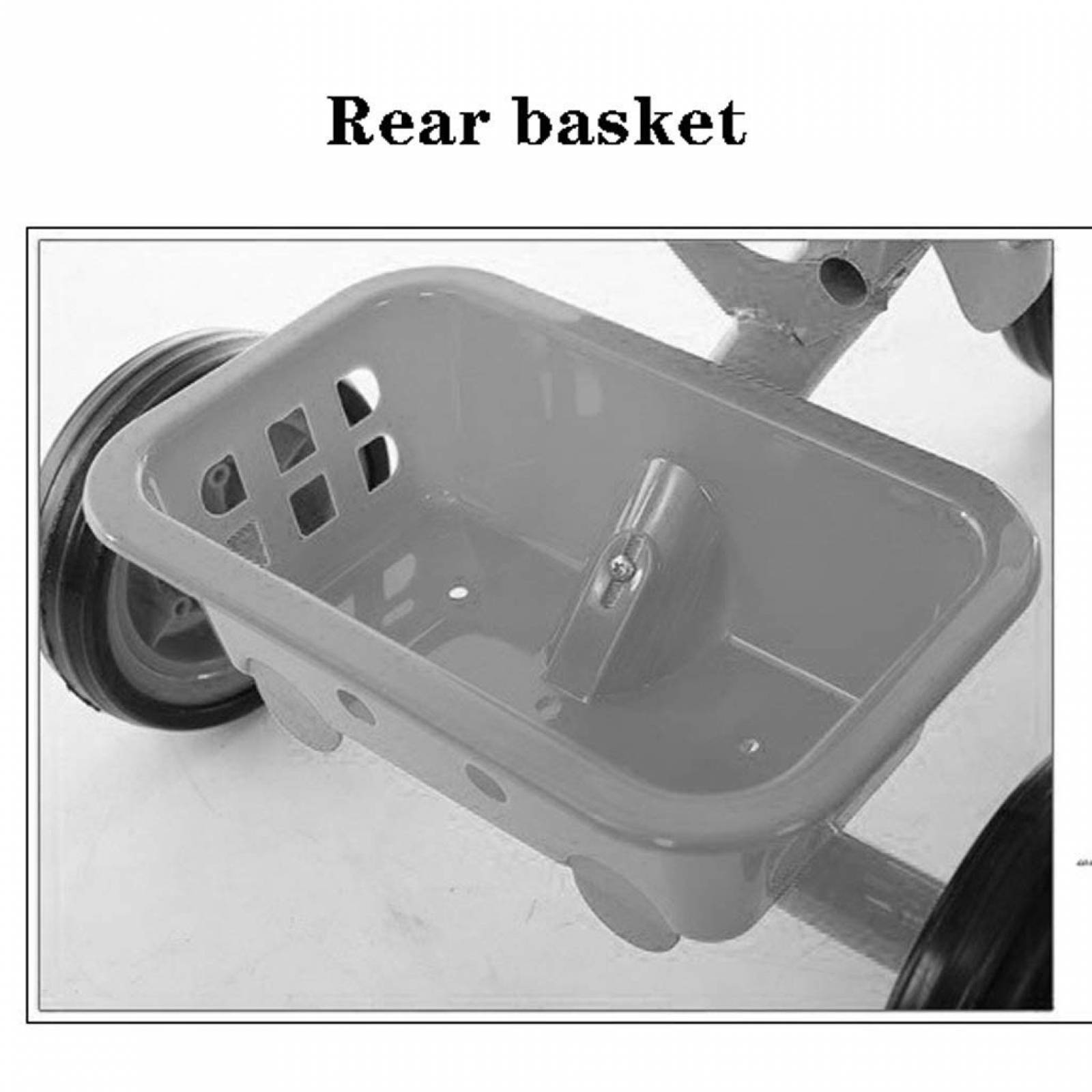 Triciclo para Niños 2 a 4 años con Canasto Altura 43 cm - Azul