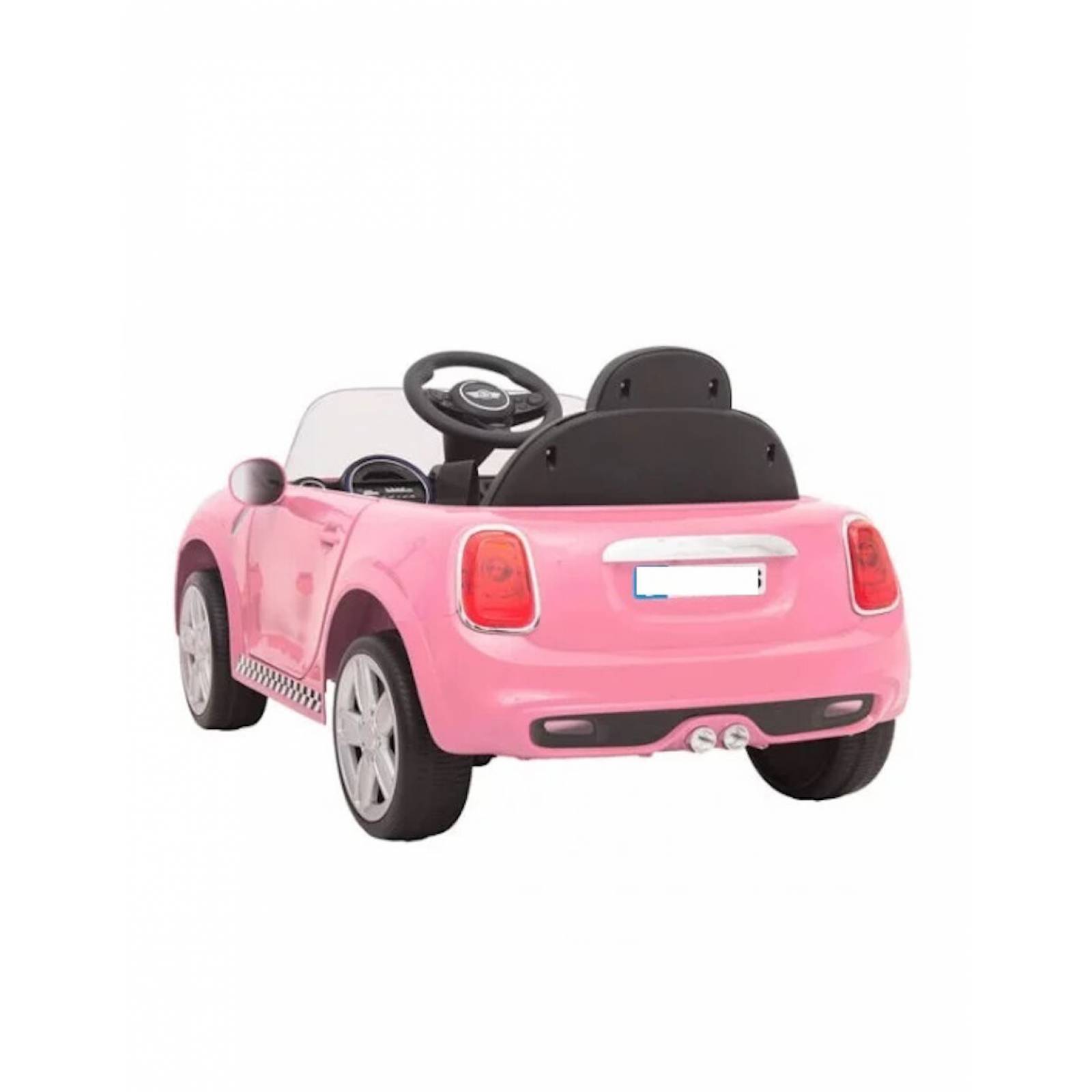 Carro Eléctrico Montable con Control Remoto 12V Luz y Sonido - Rosa