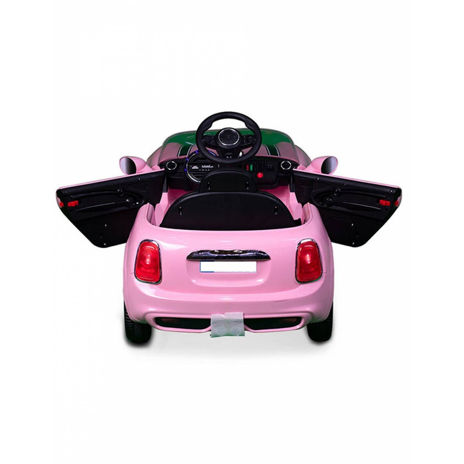 Carro Eléctrico Montable con Control Remoto 12V Luz y Sonido - Rosa