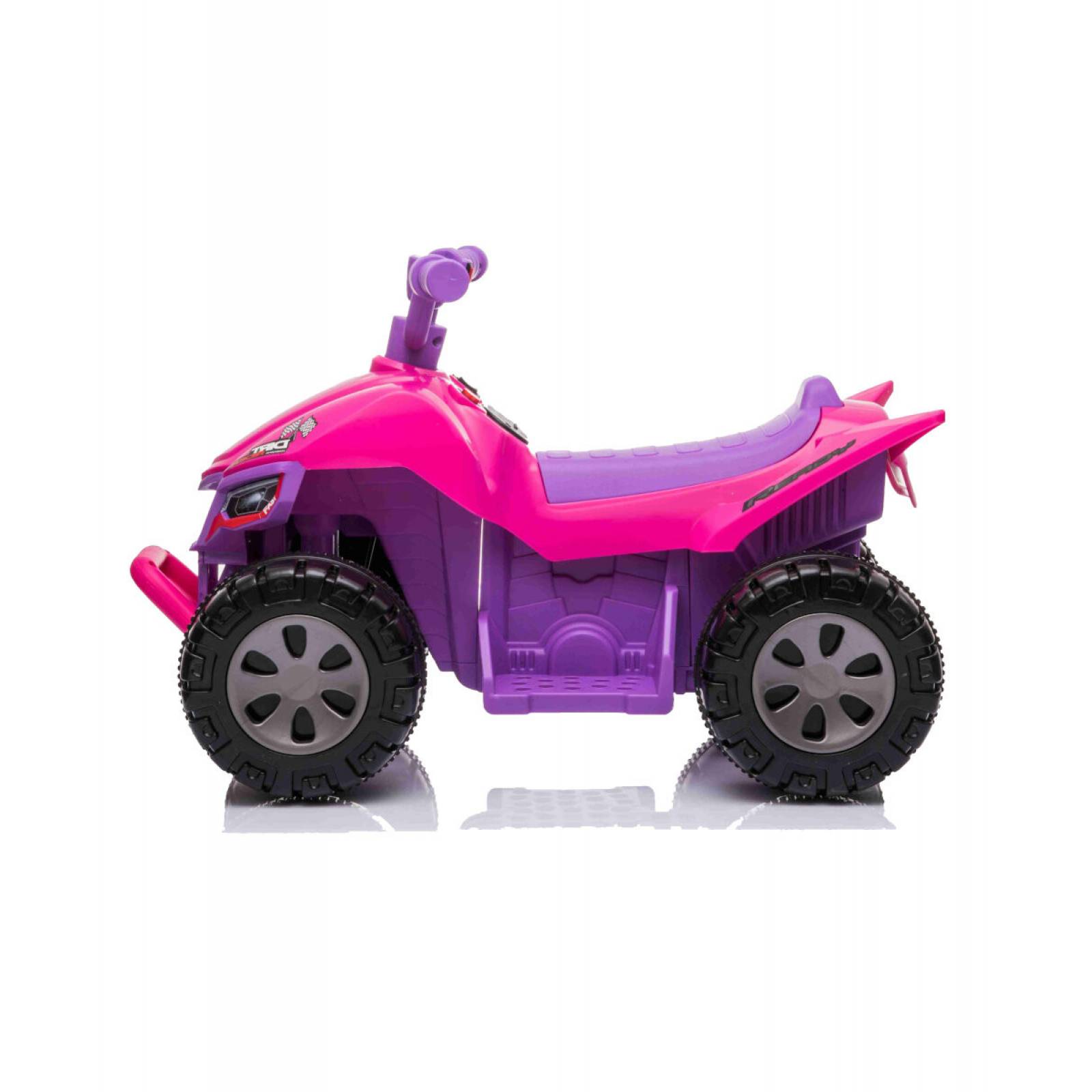 Moto Cuatrimoto Eléctrica Infantil Montable 6V 3Km/h Entrada USBMP3  - Rosa