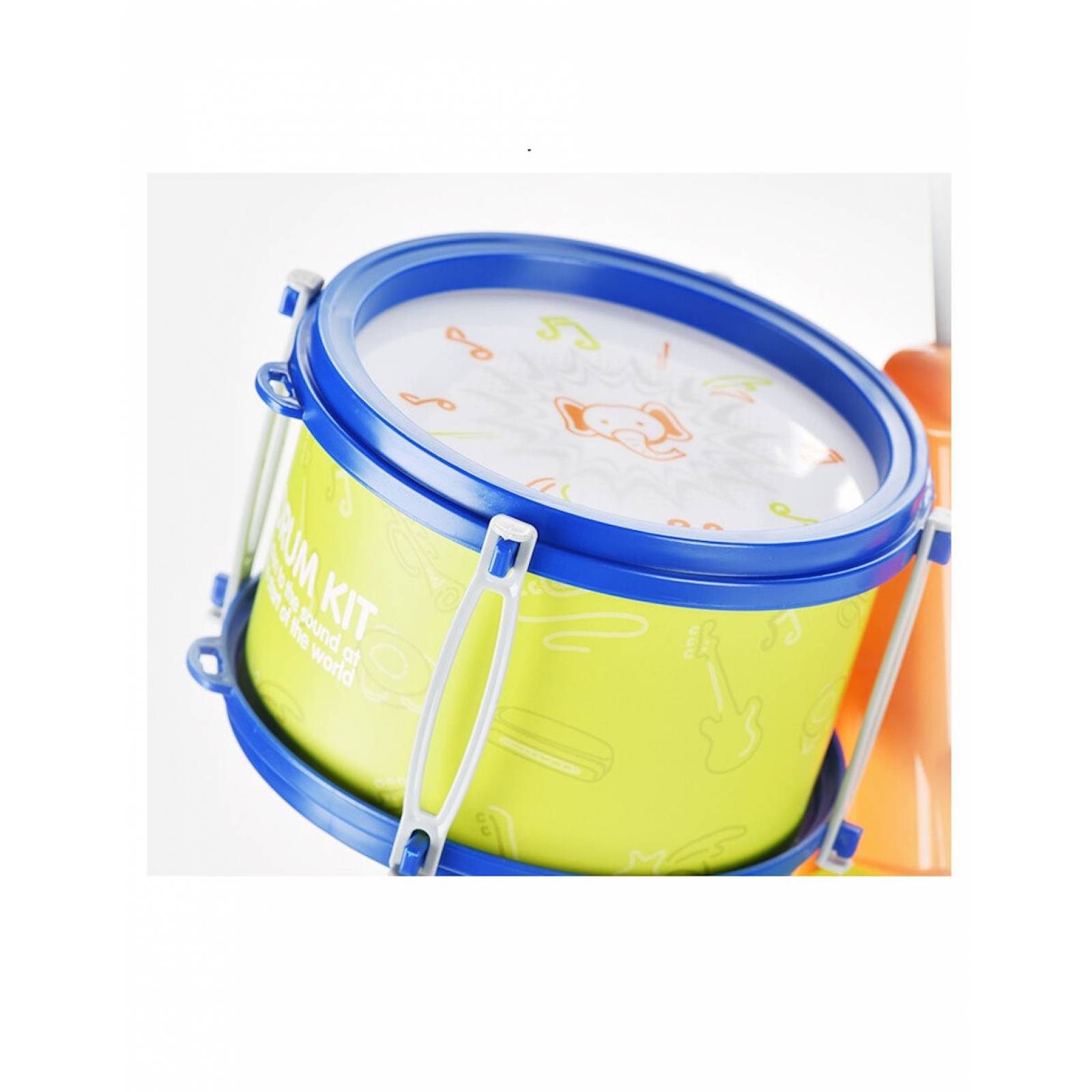 Batería Musical Infantil de Juguete Drum Kit 7 Piezas Tambor Platillo Percusión  - Verde