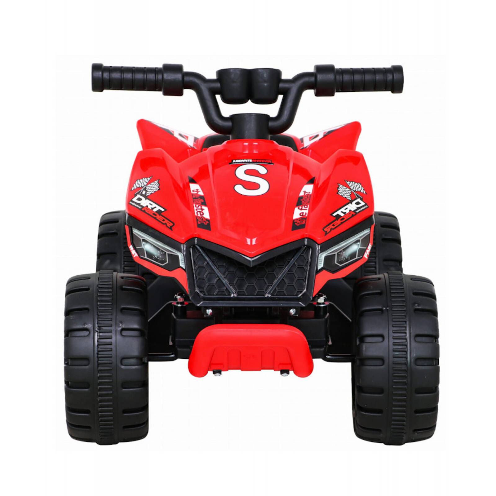 Moto Cuatrimoto Eléctrica Infantil Montable 6V 3Km/h Entrada USBMP3  - Rojo