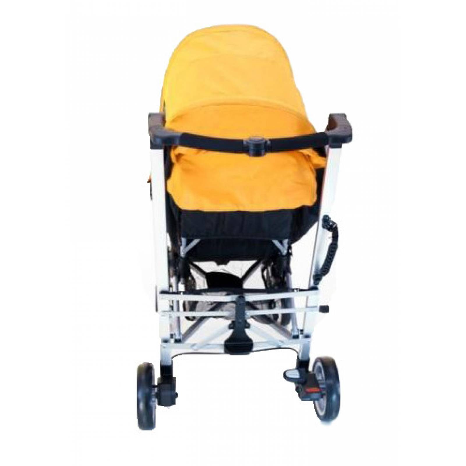 Carriola Economica Capota Retractil Asiento Reclinable 3 Puntos de seguridad  - Amarillo