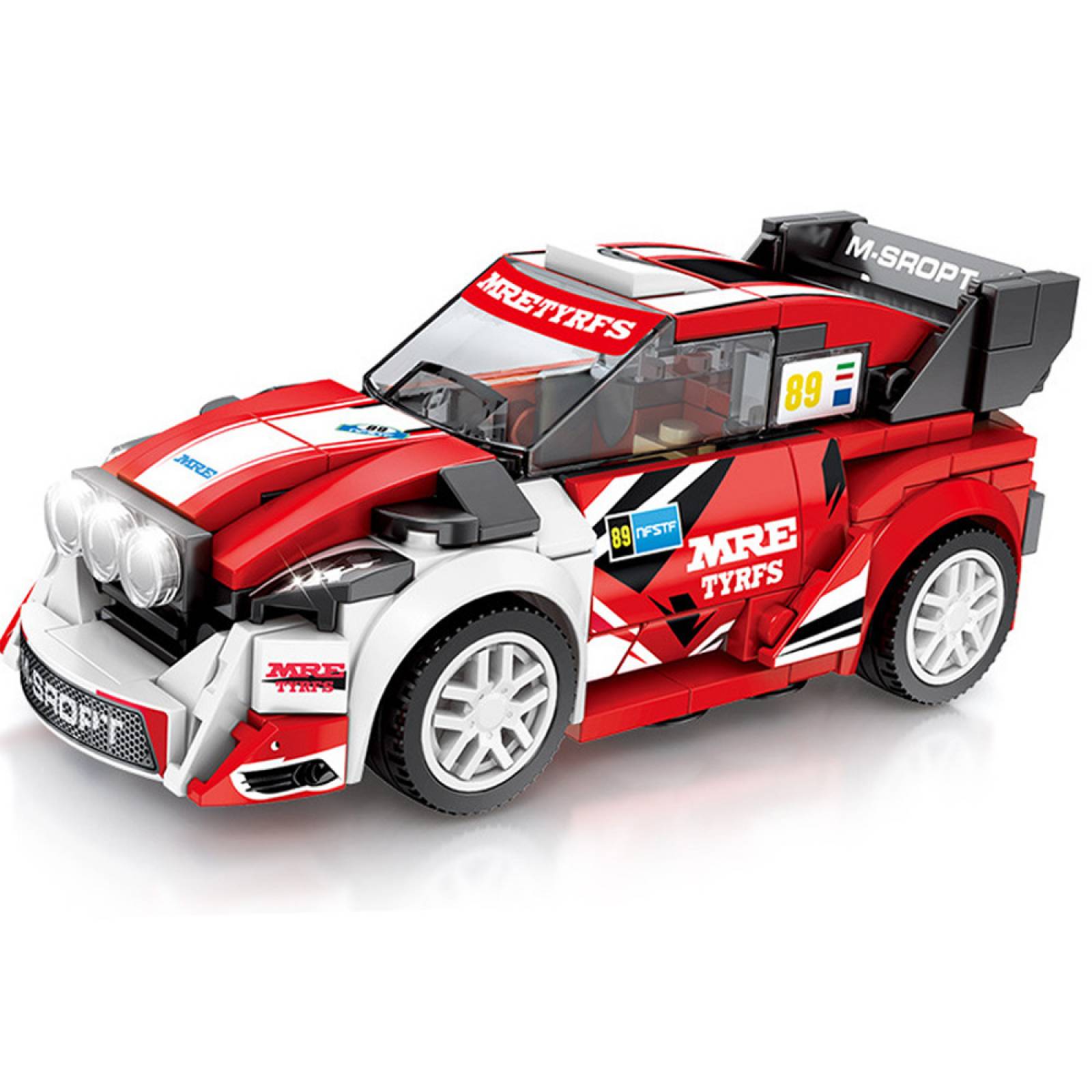 Juguete de Blocks Vehiculo Deportivo Armable 195 pzs  - Rojo