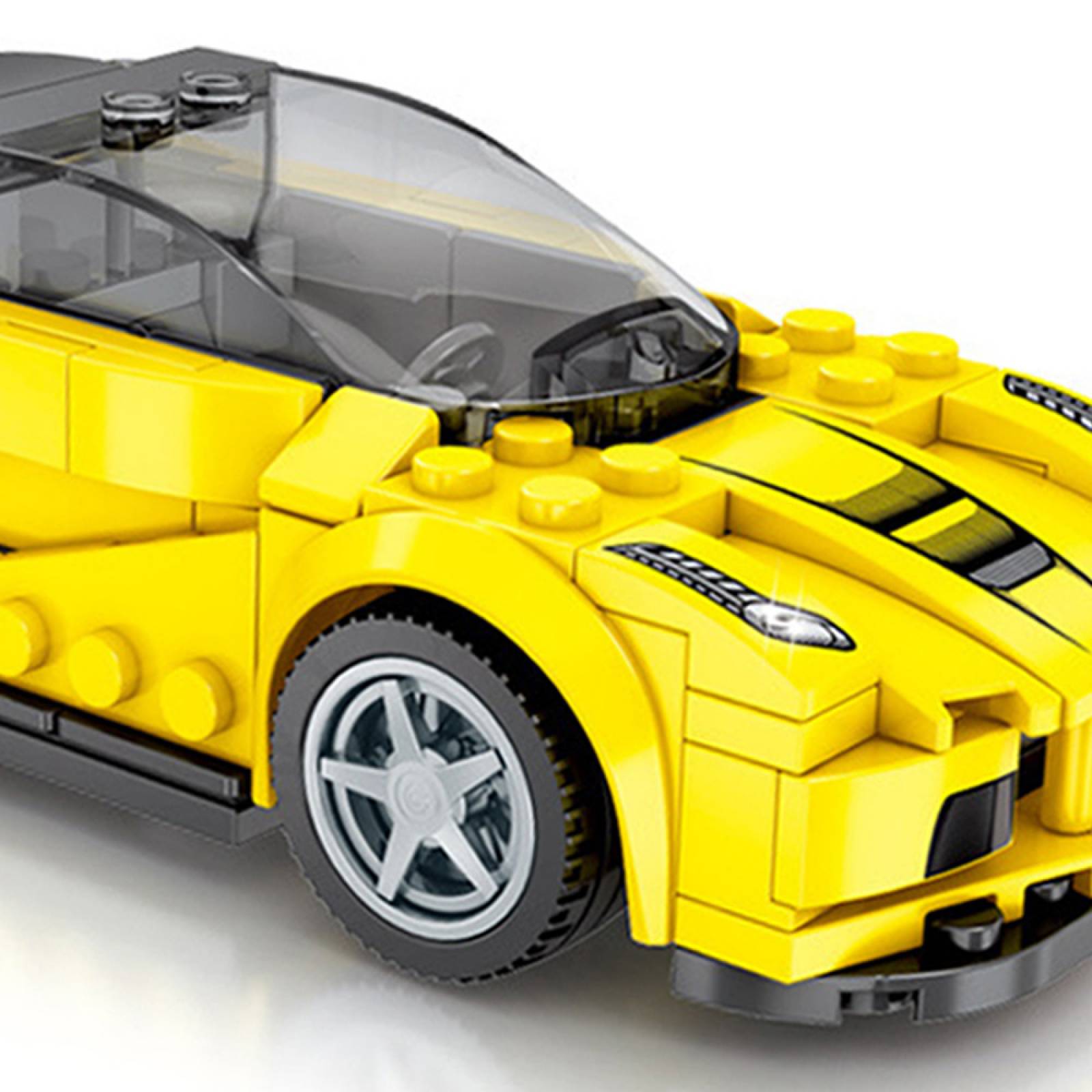 Juguete de Blocks Vehiculo Deportivo Armable 195 pzs  - Amarillo