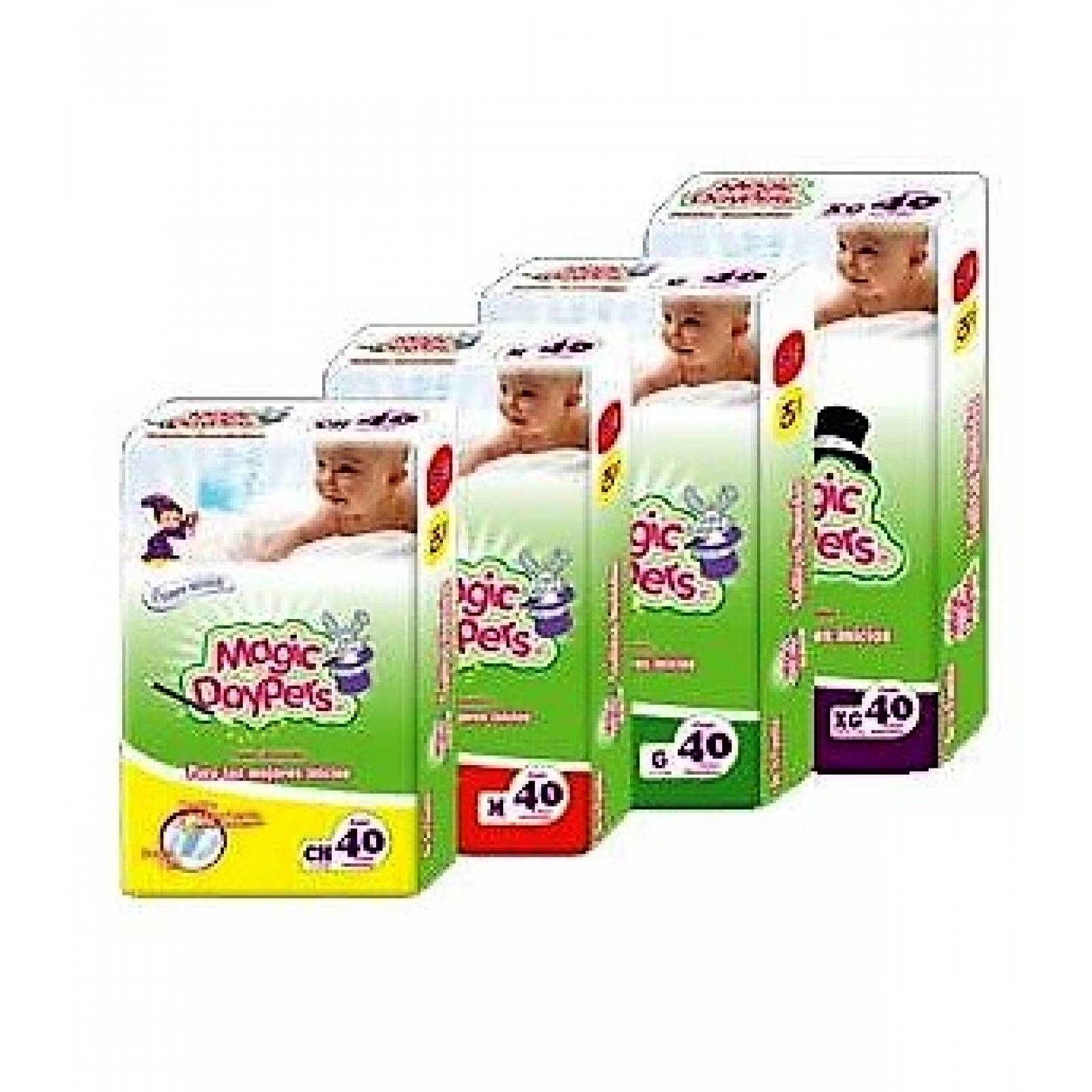 Pañales Desechables Magic Daypers 4-8kg Economicos 160 pz