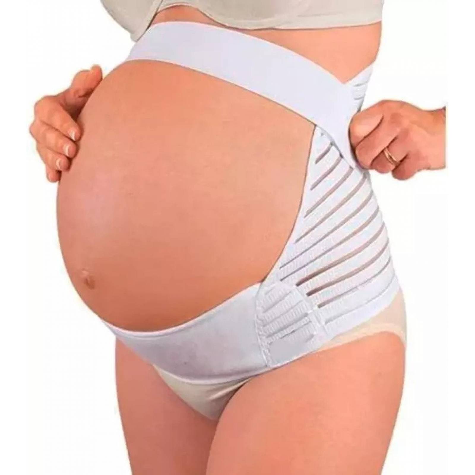Faja Embarazo Soporte Maternal Nude o Blanco  - XG,  - Soporte Maternal Blanco con tela Transpirable