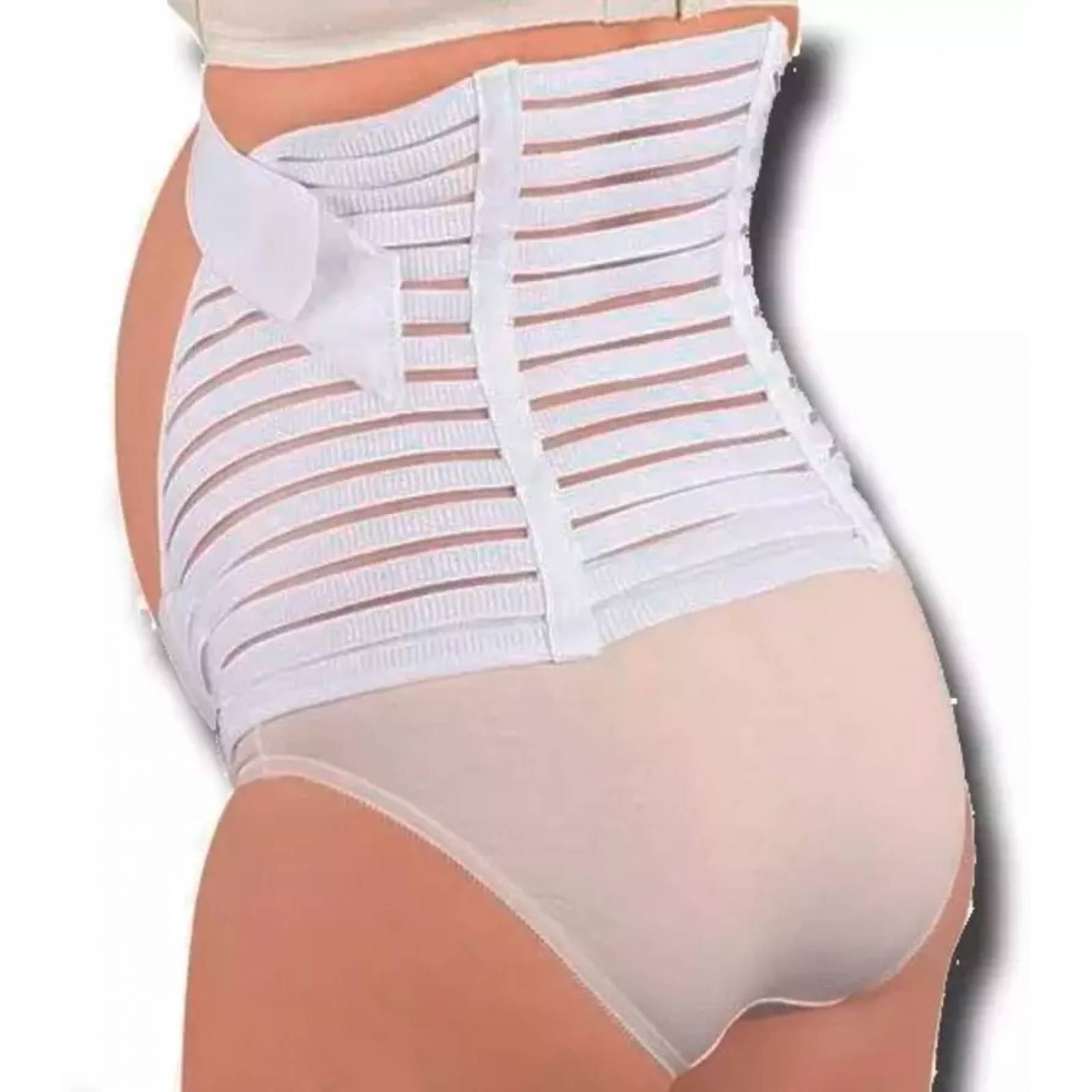 Faja Embarazo Soporte Maternal Nude o Blanco  - CH,  - Soporte Maternal Blanco con tela Transpirable