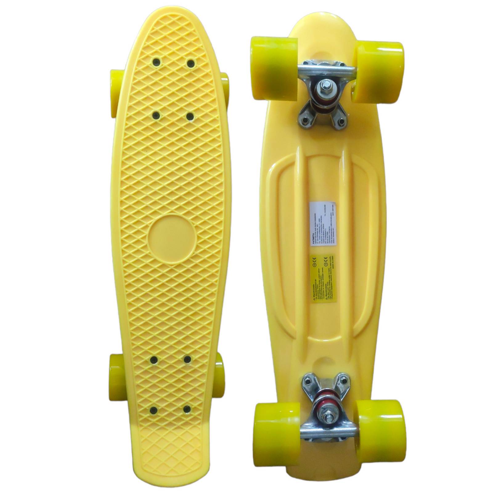 Patineta Penny Tabla Skate Skateboard 21 Pulgadas 55 Cm - Amarillo