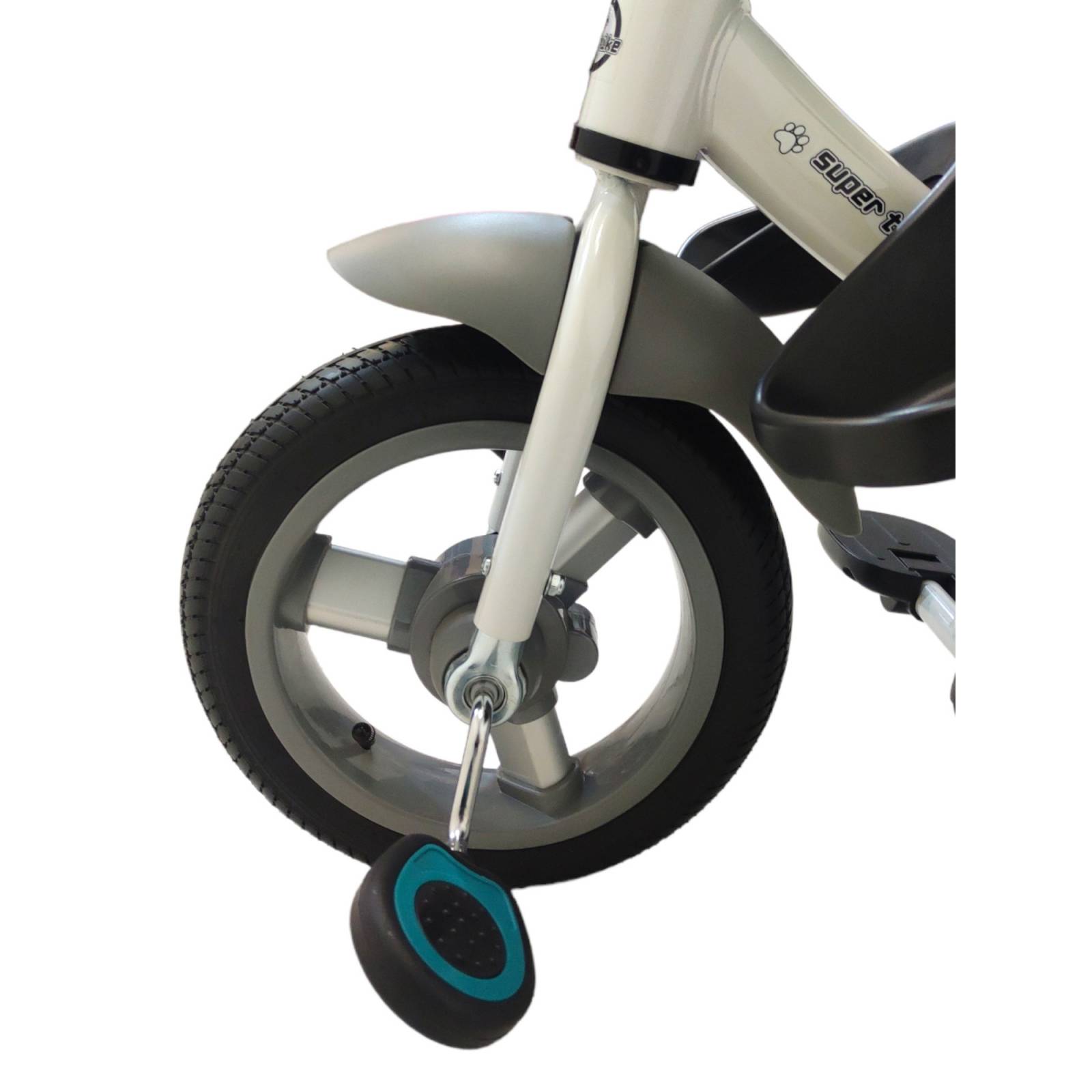 Triciclo para Niños de Lujo Giratorio Llantas Aire Luz Sonido  - Verde