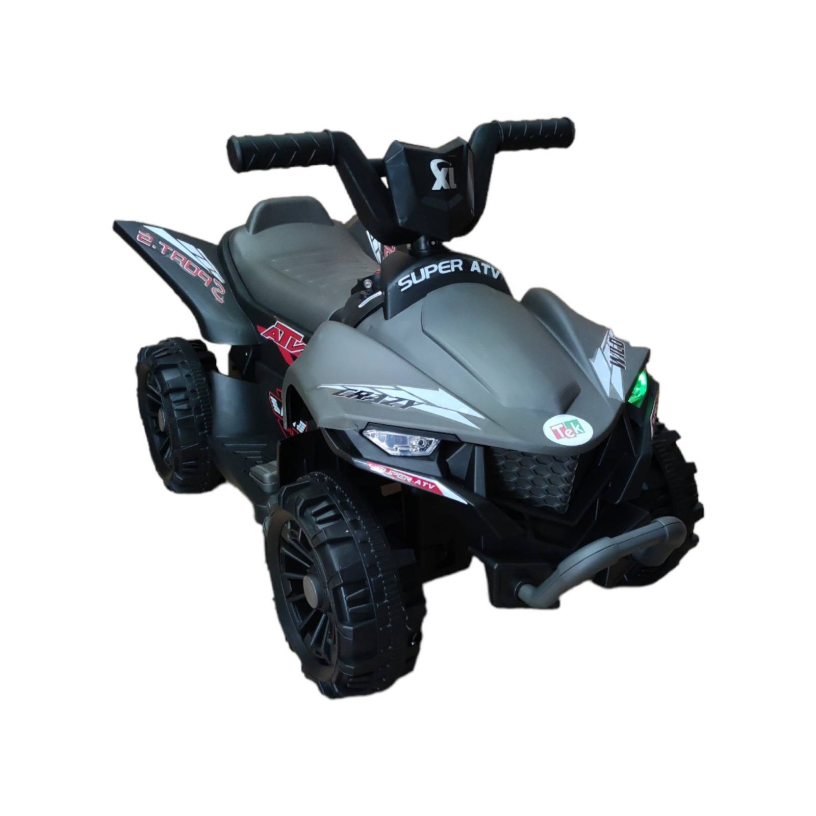 Moto Cuatrimoto Eléctrica Infantil Montable 12V 3Km/h USB AUX  - Gris