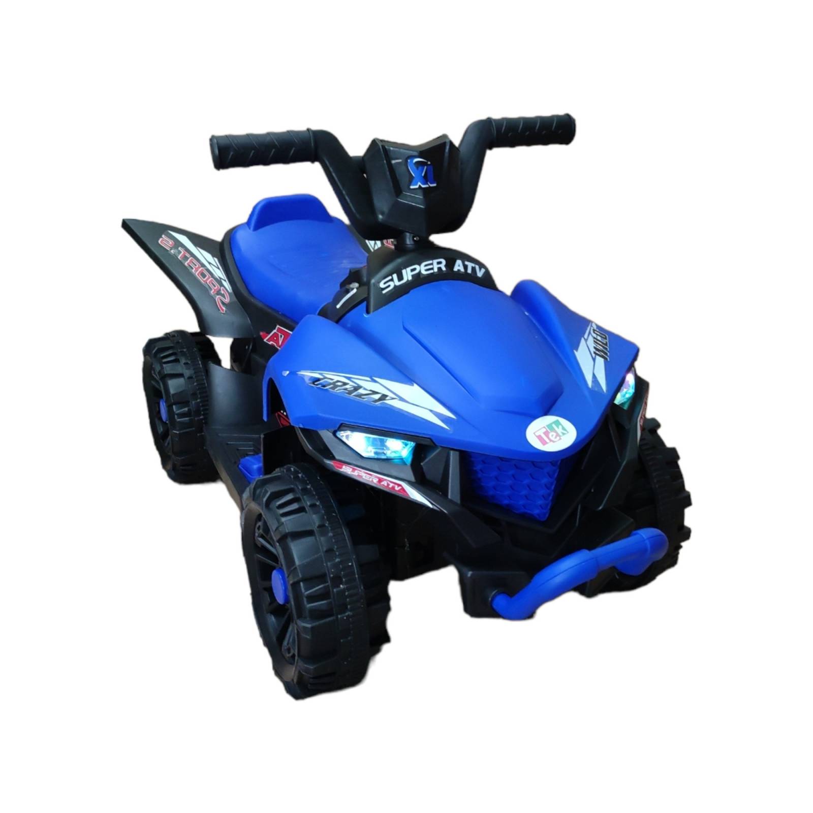 Moto Cuatrimoto Eléctrica Infantil Montable 12V 3Km/h USB AUX  - Azul