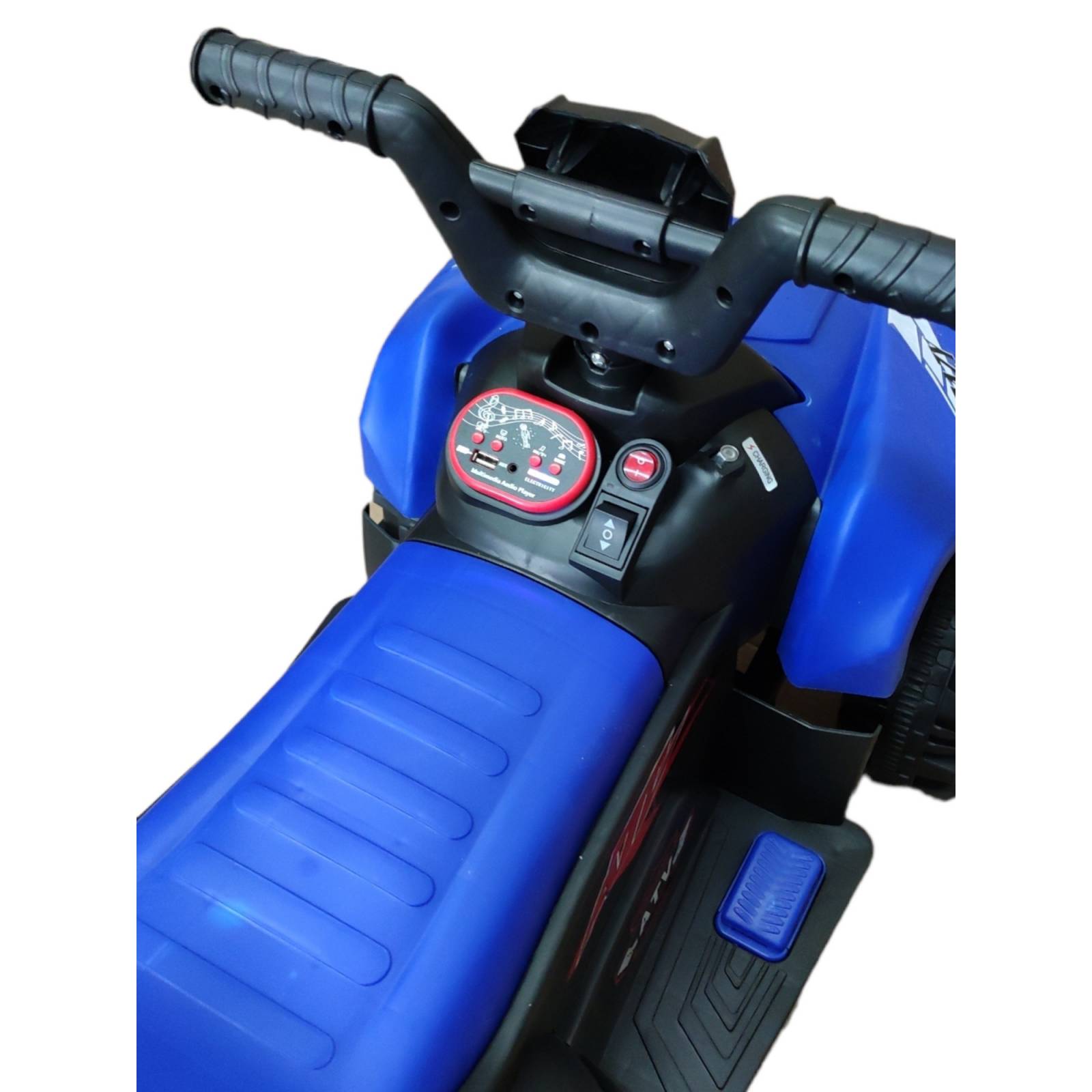 Moto Cuatrimoto Eléctrica Infantil Montable 12V 3Km/h USB AUX  - Azul