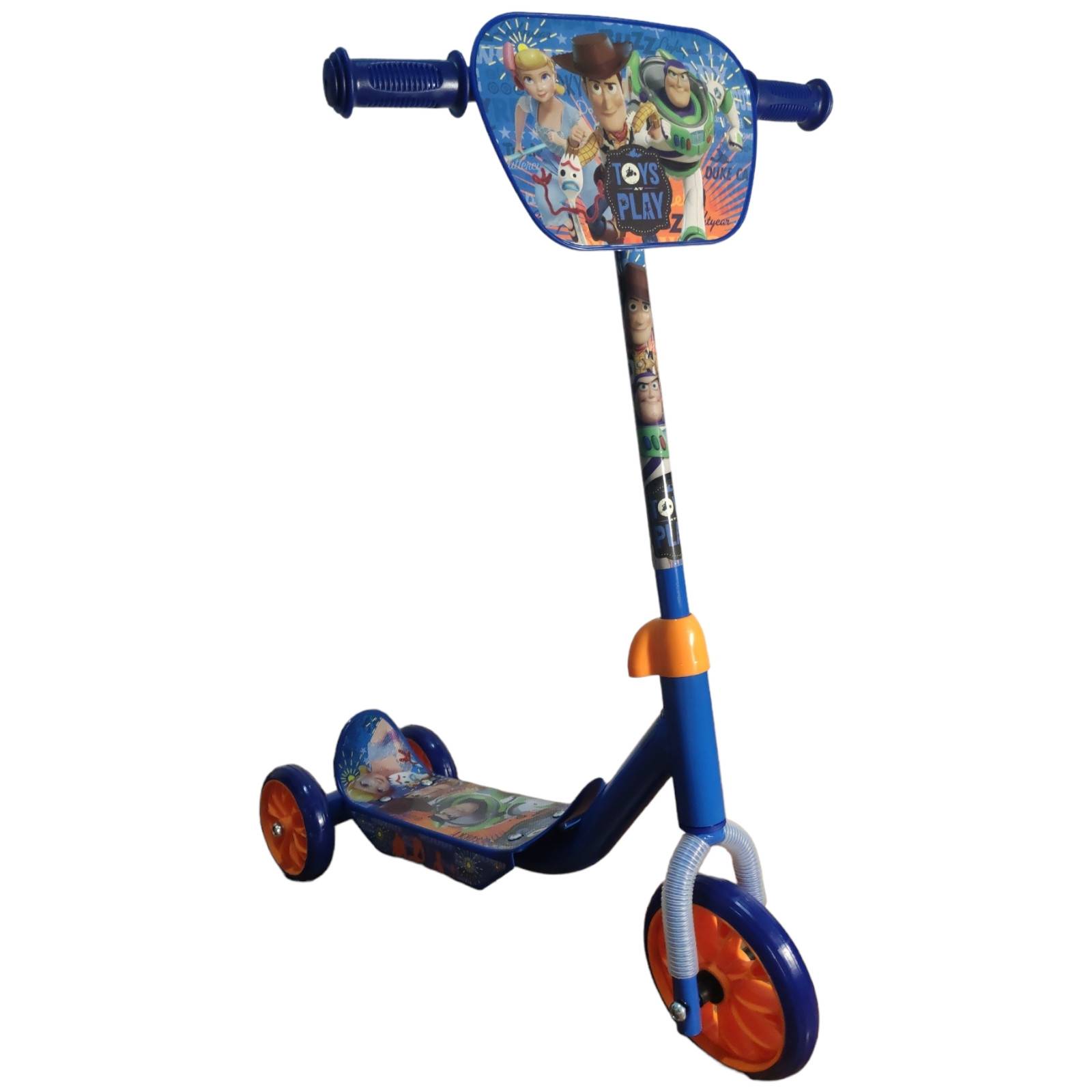 Patin del Diablo para Niños de Metal Toy Story Scooter 3 Ruedas - Azul