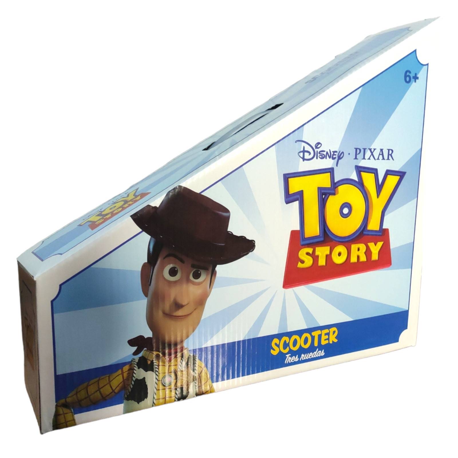 Patin del Diablo para Niños de Metal Toy Story Scooter 3 Ruedas - Azul