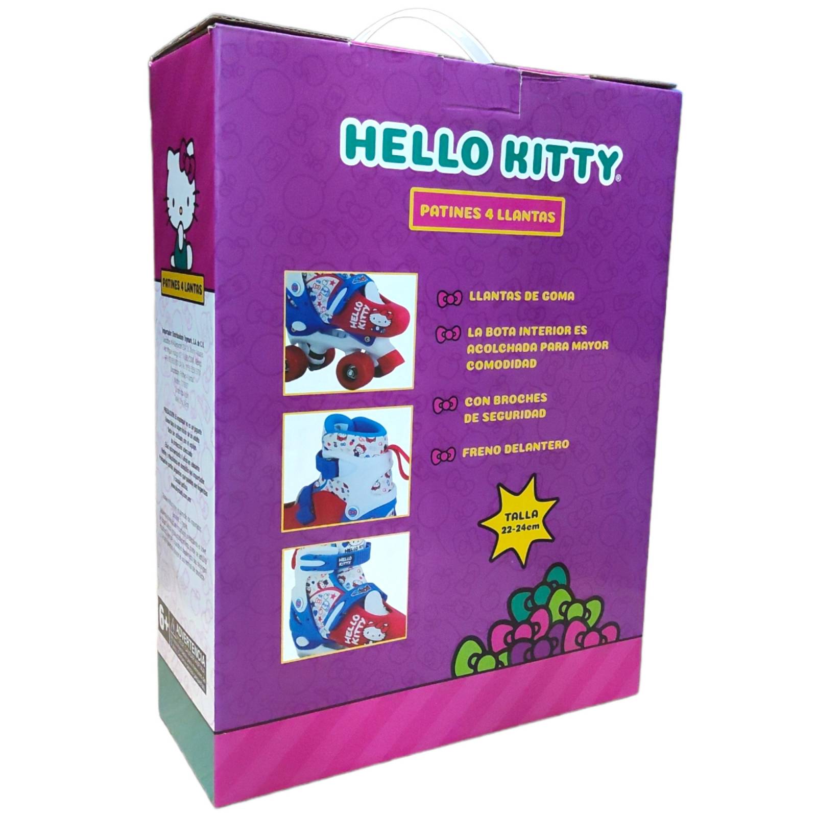 Patines 4 Ruedas para Niños Roller Hello Kity - 22a25