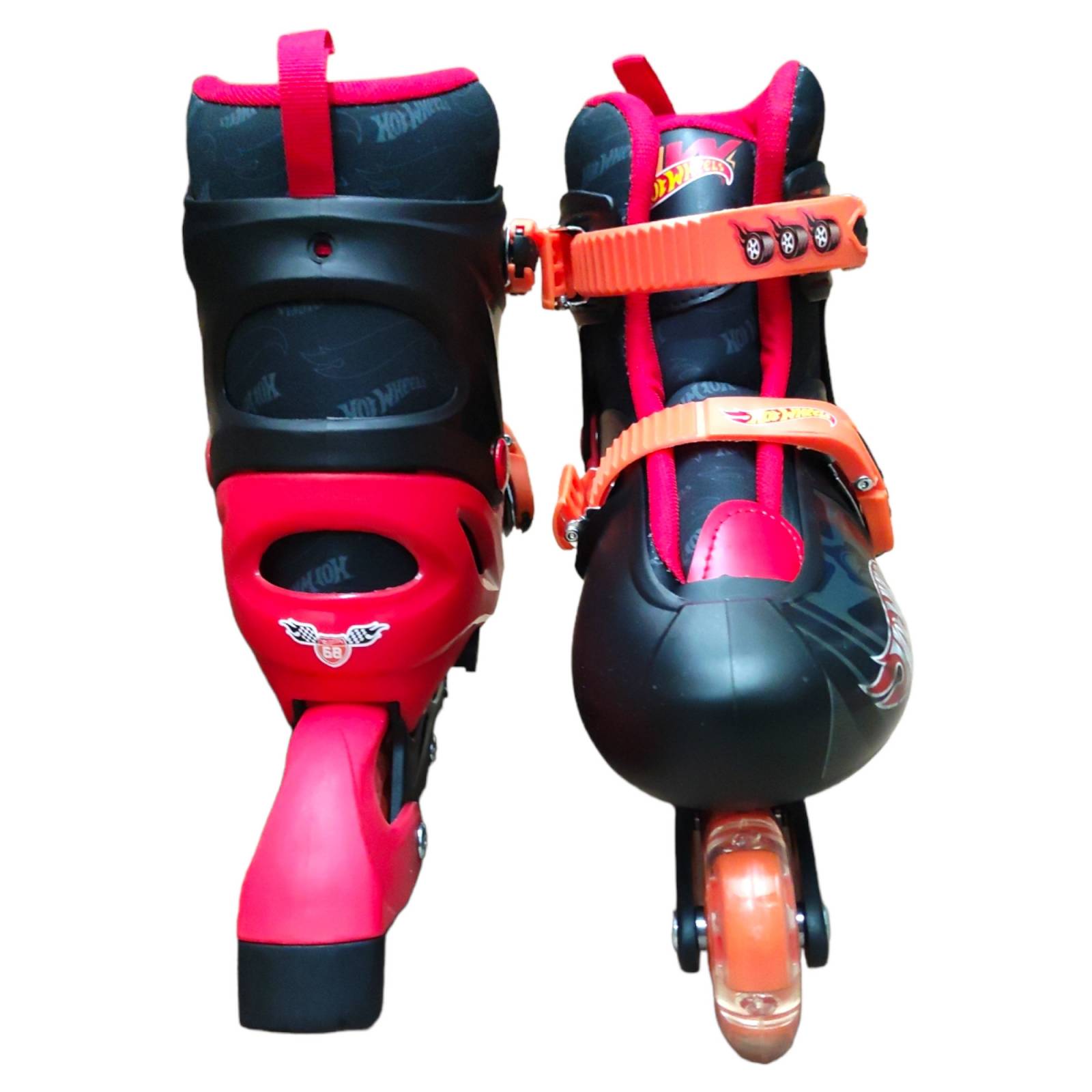 Patines en Linea para Niños Hot Wheels 23-26cm Ajustables  - Rojo.
