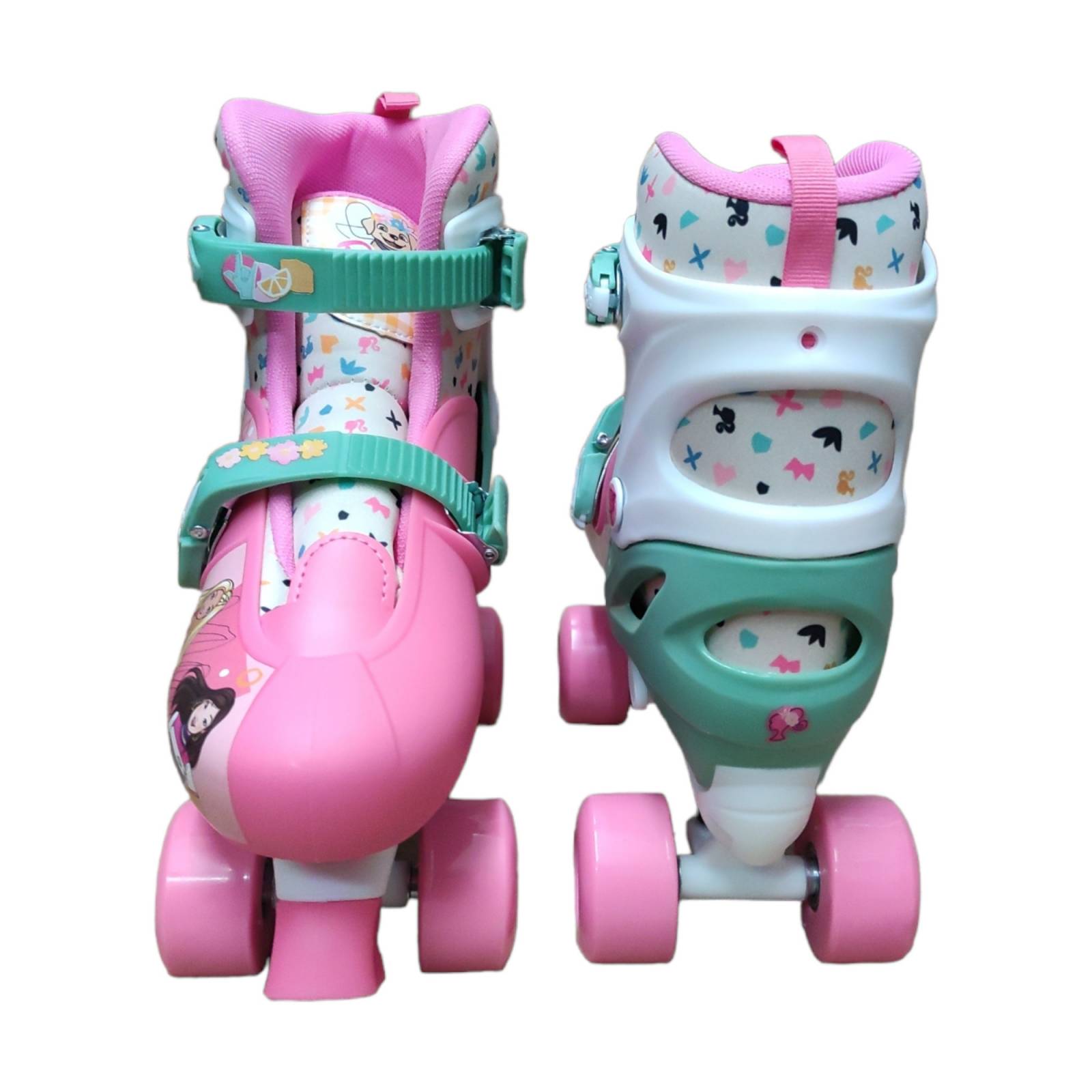 Patines 4 Ruedas para Niños Roller Barbie Ajustables  - 22a25