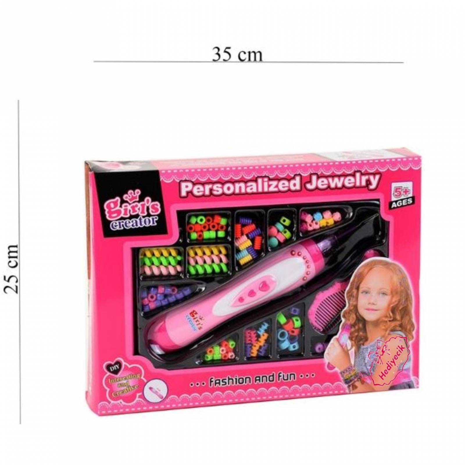 Set de Juguete Vogue Trenzas Jewelry Moda para Pelo Niña  - Rosa