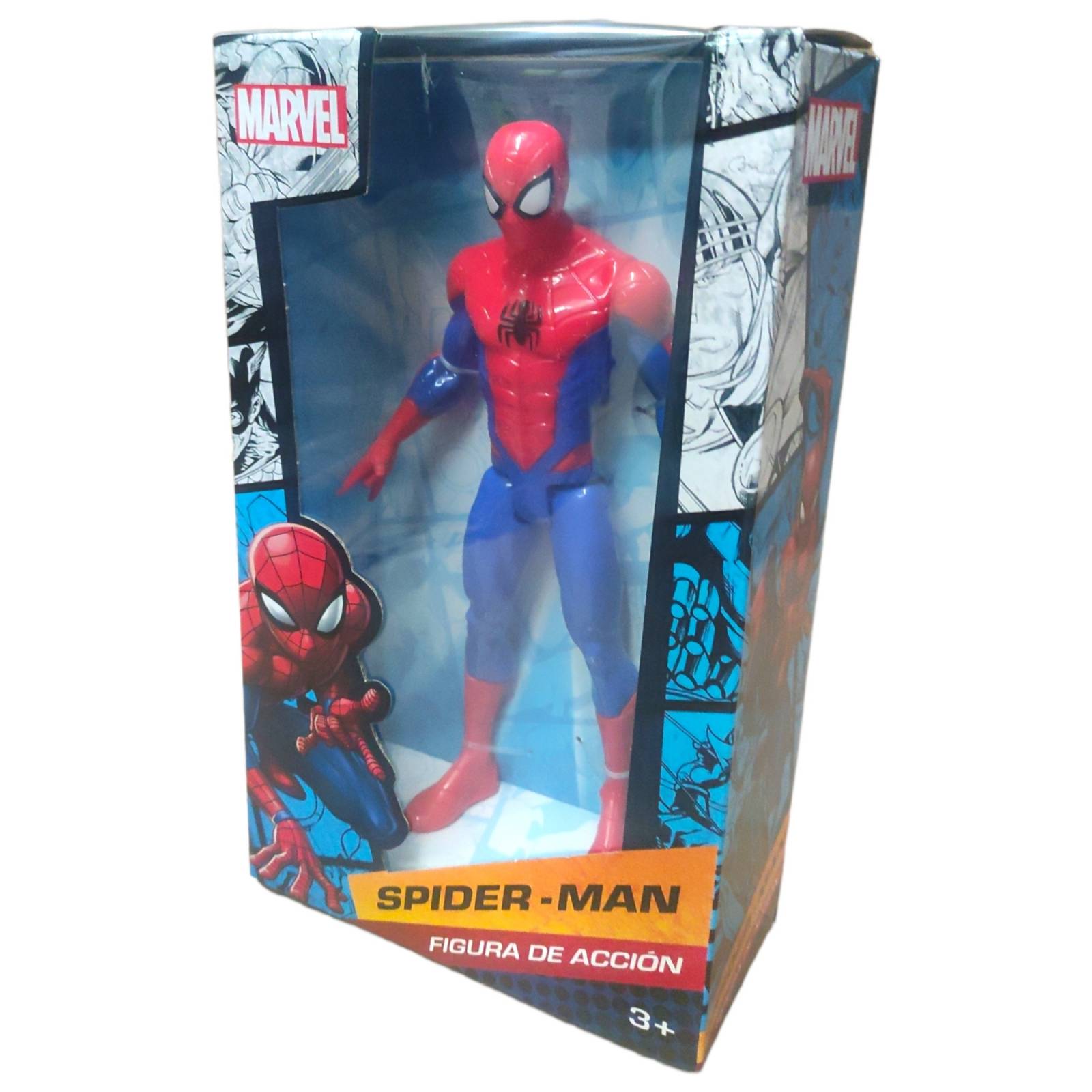 Figura de Acción Spiderman Hombre Araña Marvel 23cm Articulado  - Rojo