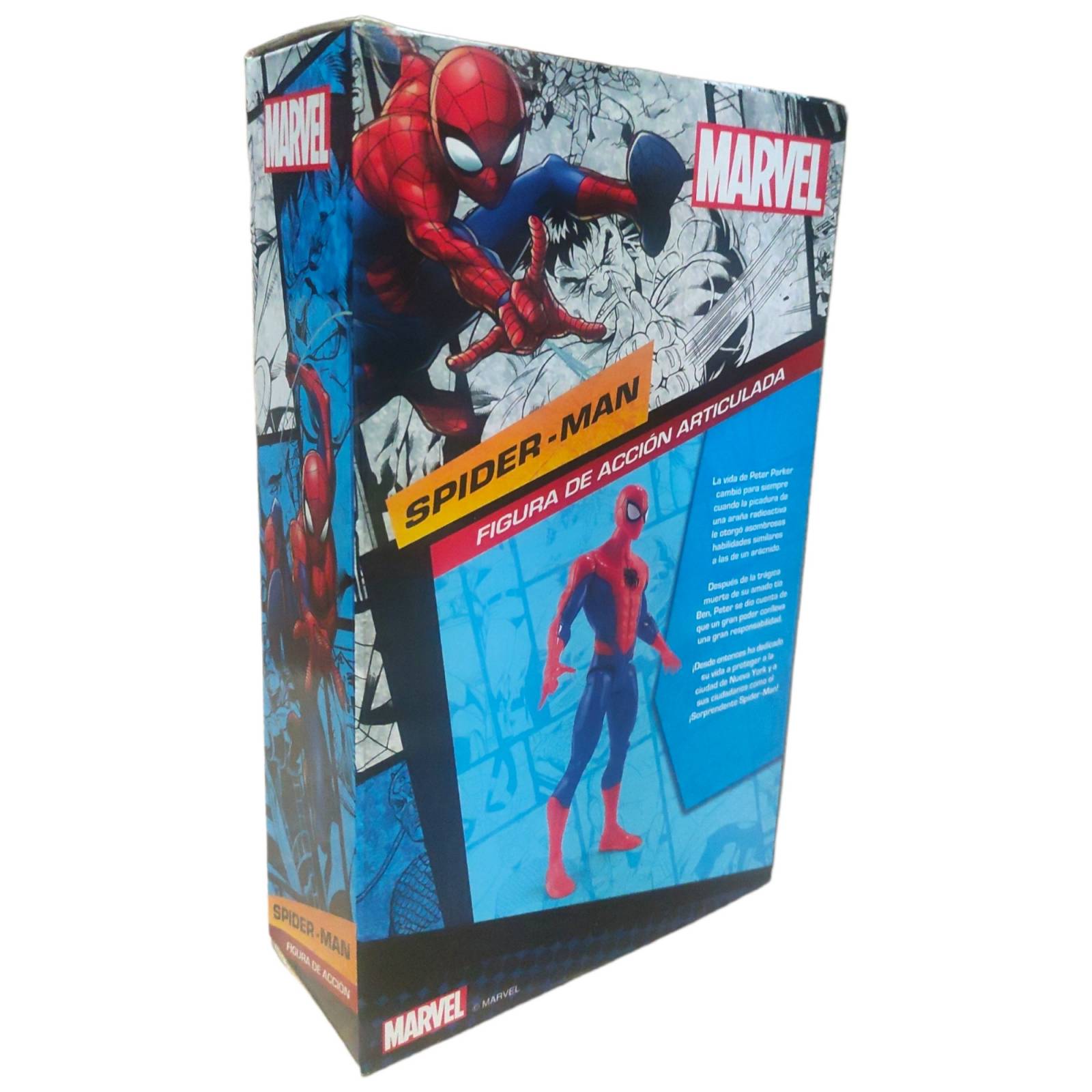 Figura de Acción Spiderman Hombre Araña Marvel 23cm Articulado  - Rojo