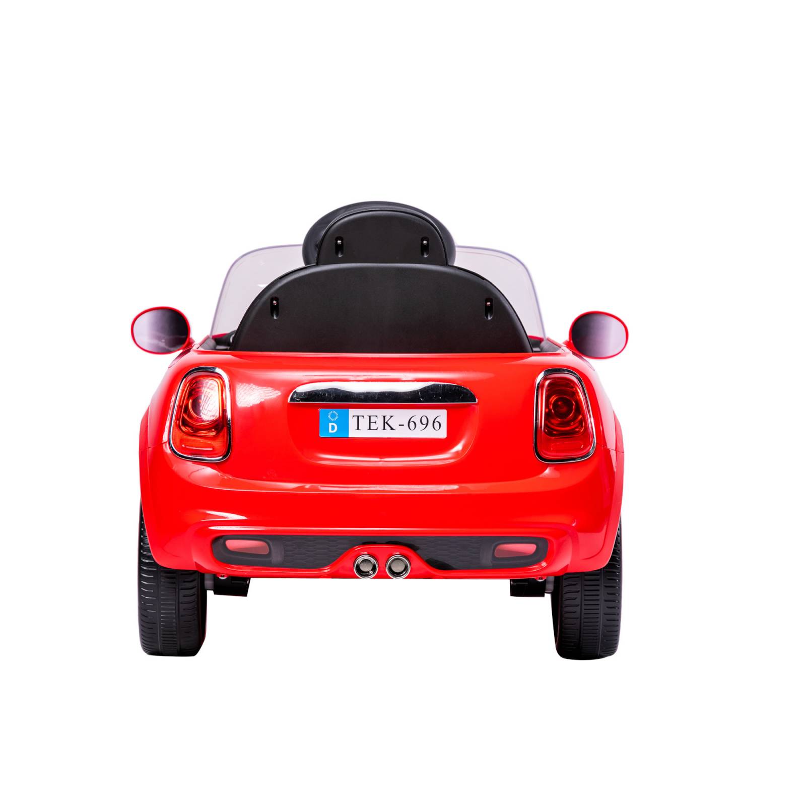 Carro Montable Eléctrico Para Niños Tek-696-Rojo Control Remoto