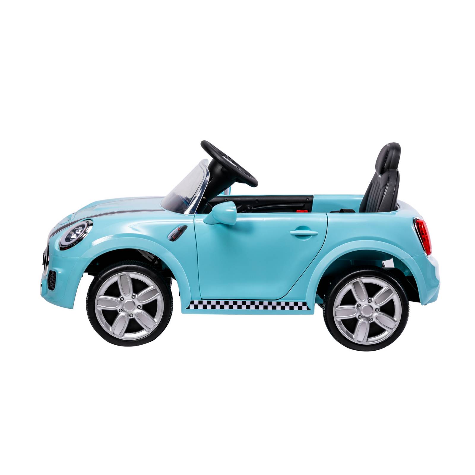 Carro eléctrico para niños con control remoto 12V cooper  - Azul