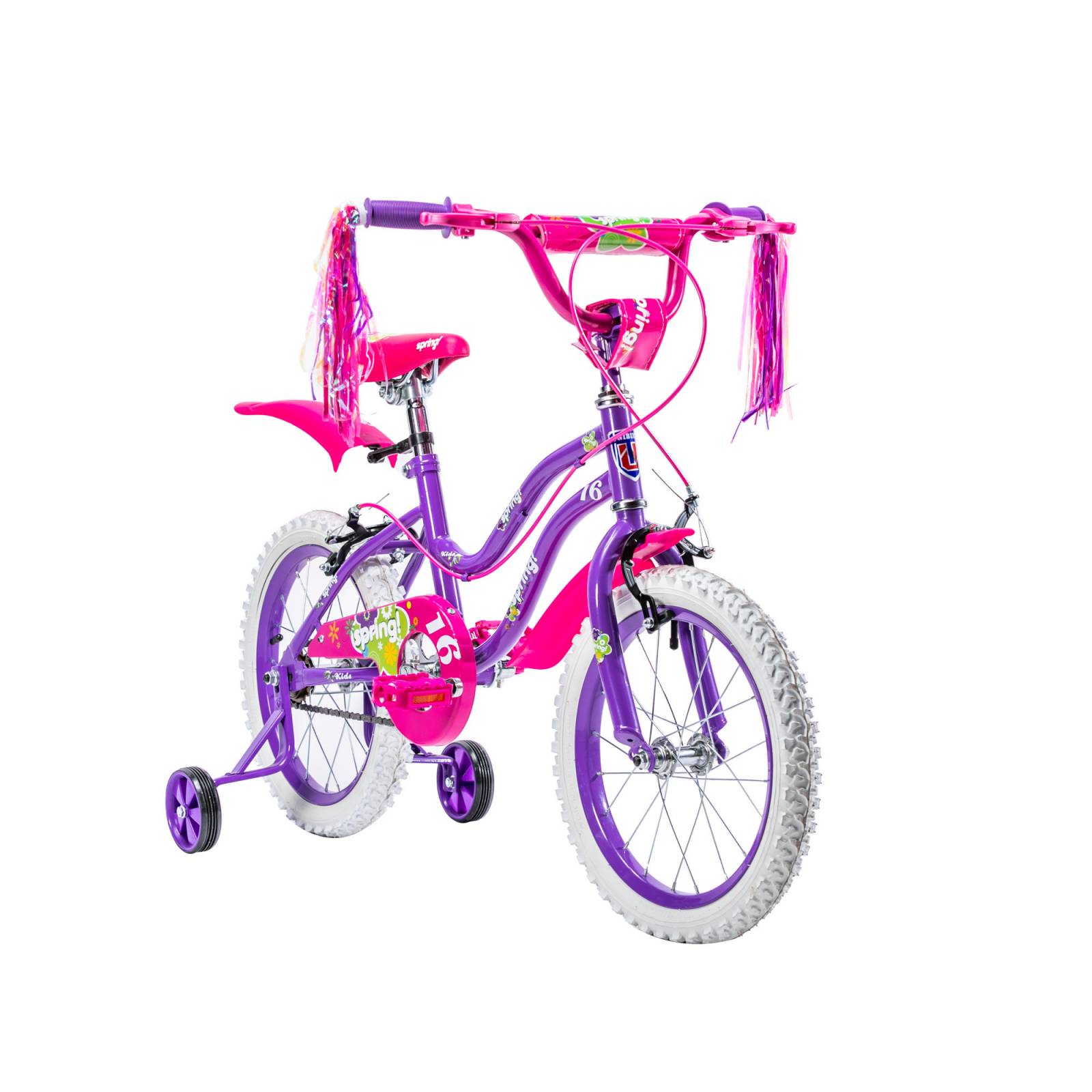  Flyer™ Bicicleta para niños de 16 pulgadas, bicicleta rosa para  niños y niñas, ruedas de 16 pulgadas, ruedas de entrenamiento incluidas,  niños y niñas de 4 a 6 años, múltiples opciones