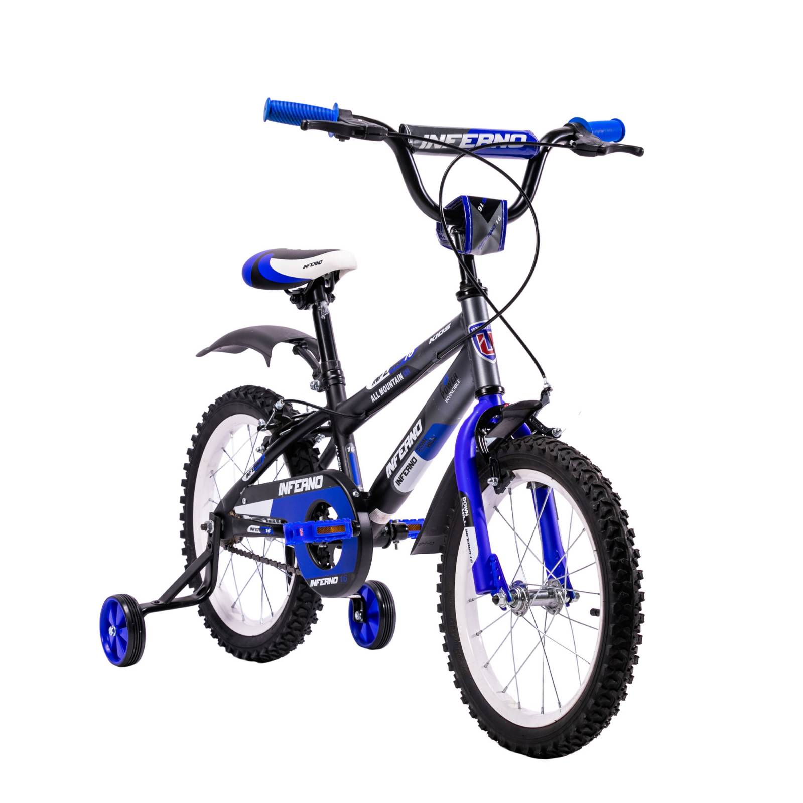 Bicicleta para Niños R16 Llantas Aire y Entrenamiento Azul  - Azul.