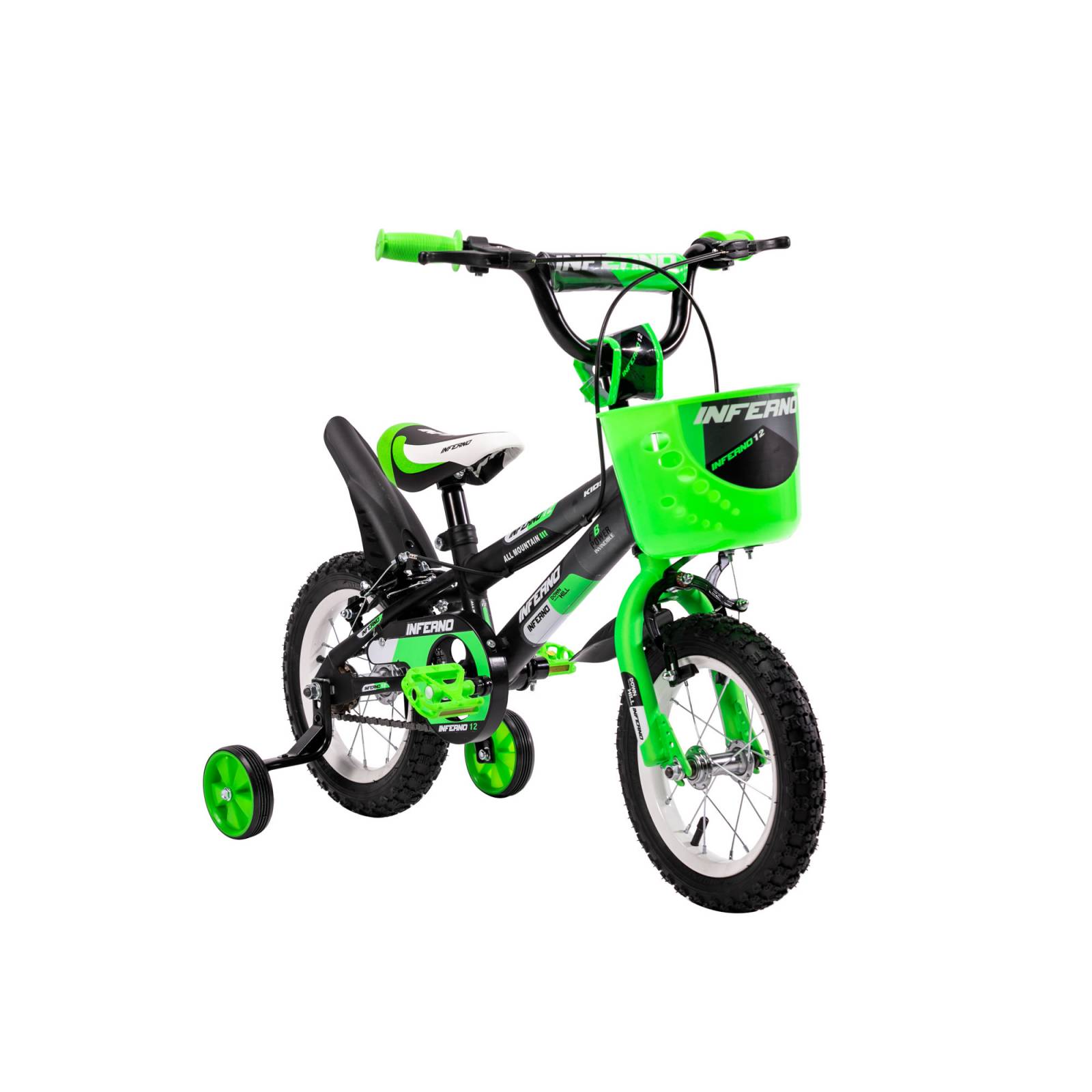 Bicicleta para Niños R12 Verde Llantas Aire y Entrenamiento - Verde