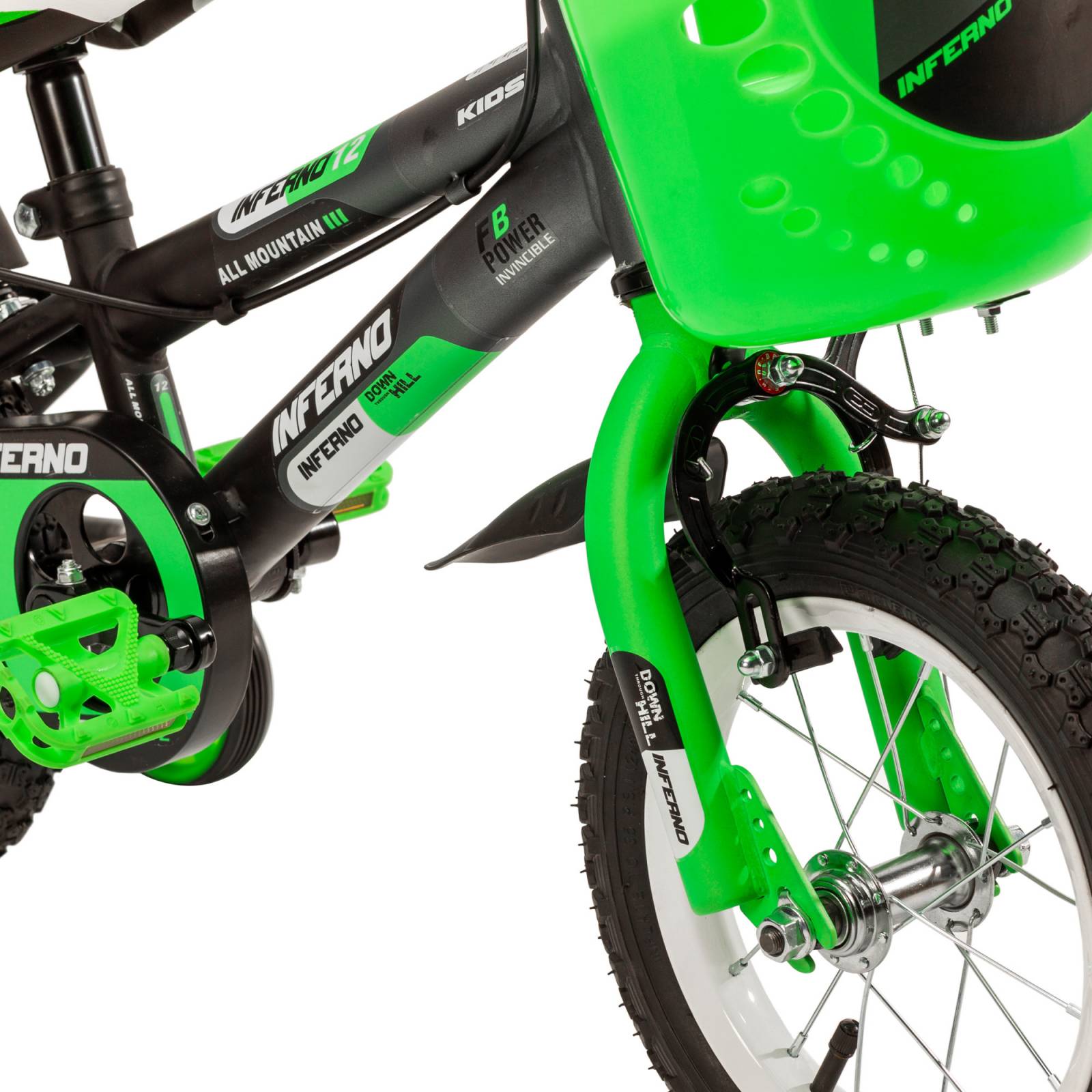 Bicicleta para Niños R12 Verde Llantas Aire y Entrenamiento - Verde