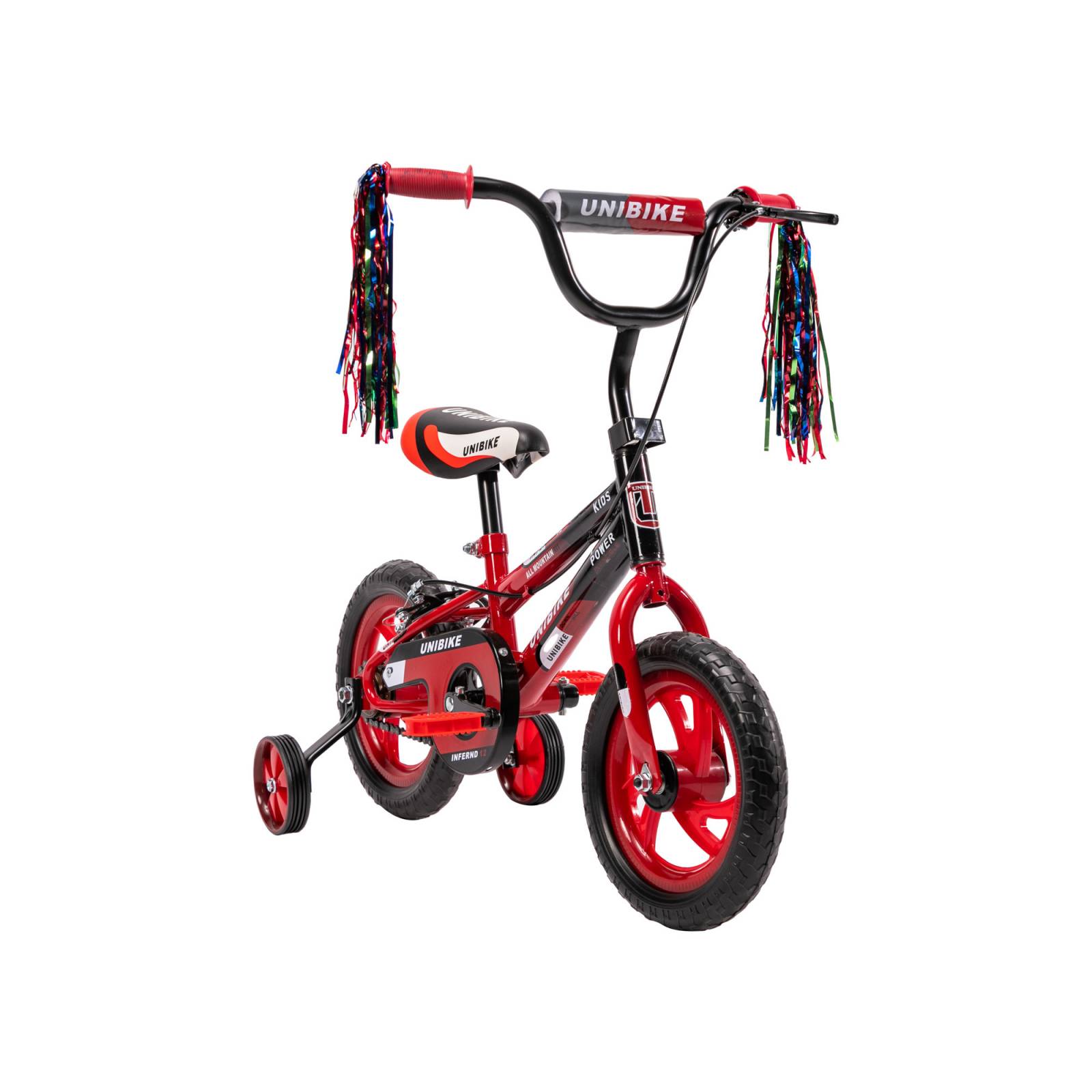Bicicleta para Niños Rodada 12 Rojo con ruedas de entrenamiento  - Rojo